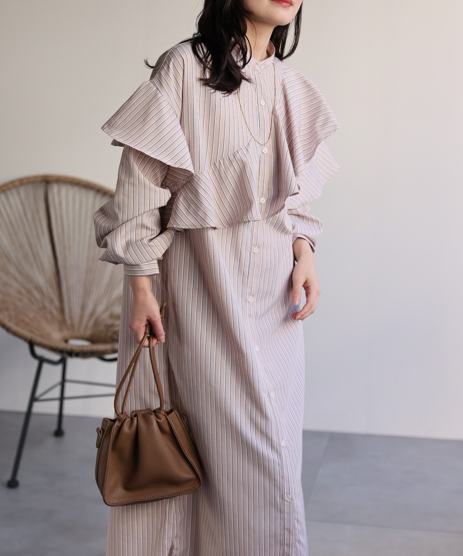 model：156cm 着用サイズ：FREE