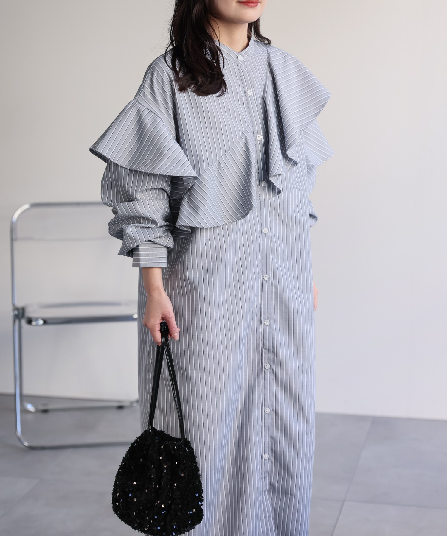 model：156cm 着用サイズ：FREE