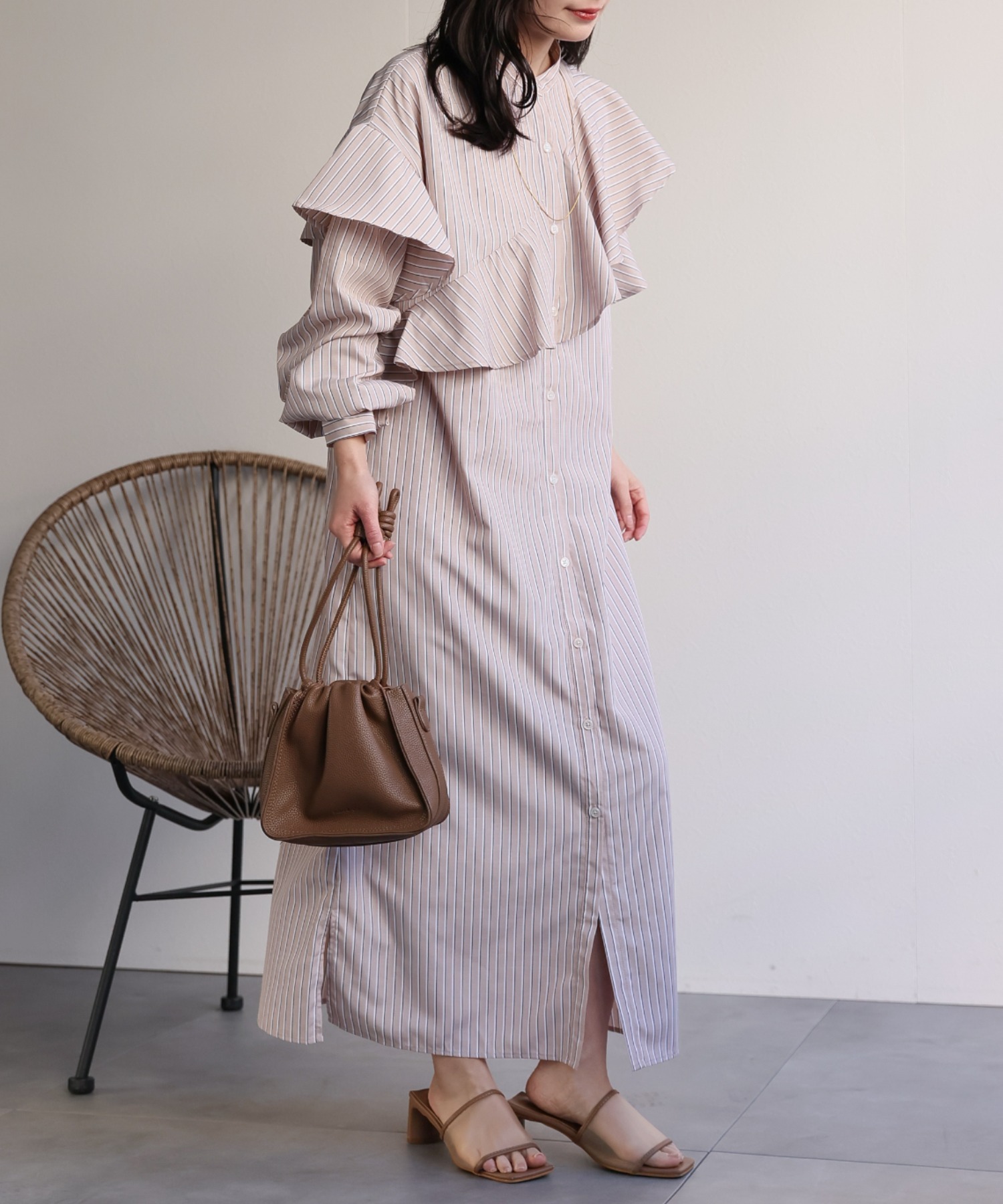 model：156cm 着用サイズ：FREE