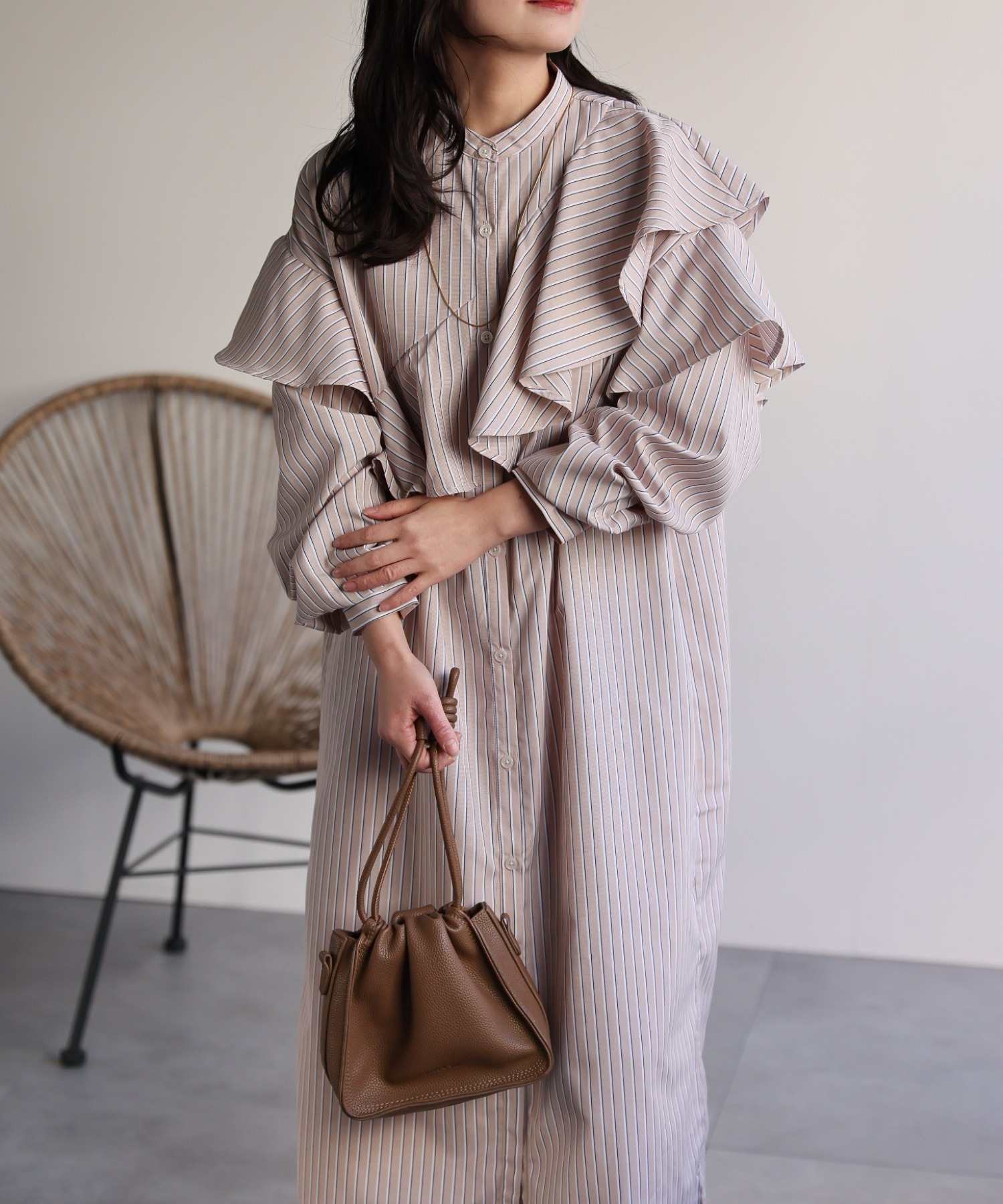 model：156cm 着用サイズ：FREE