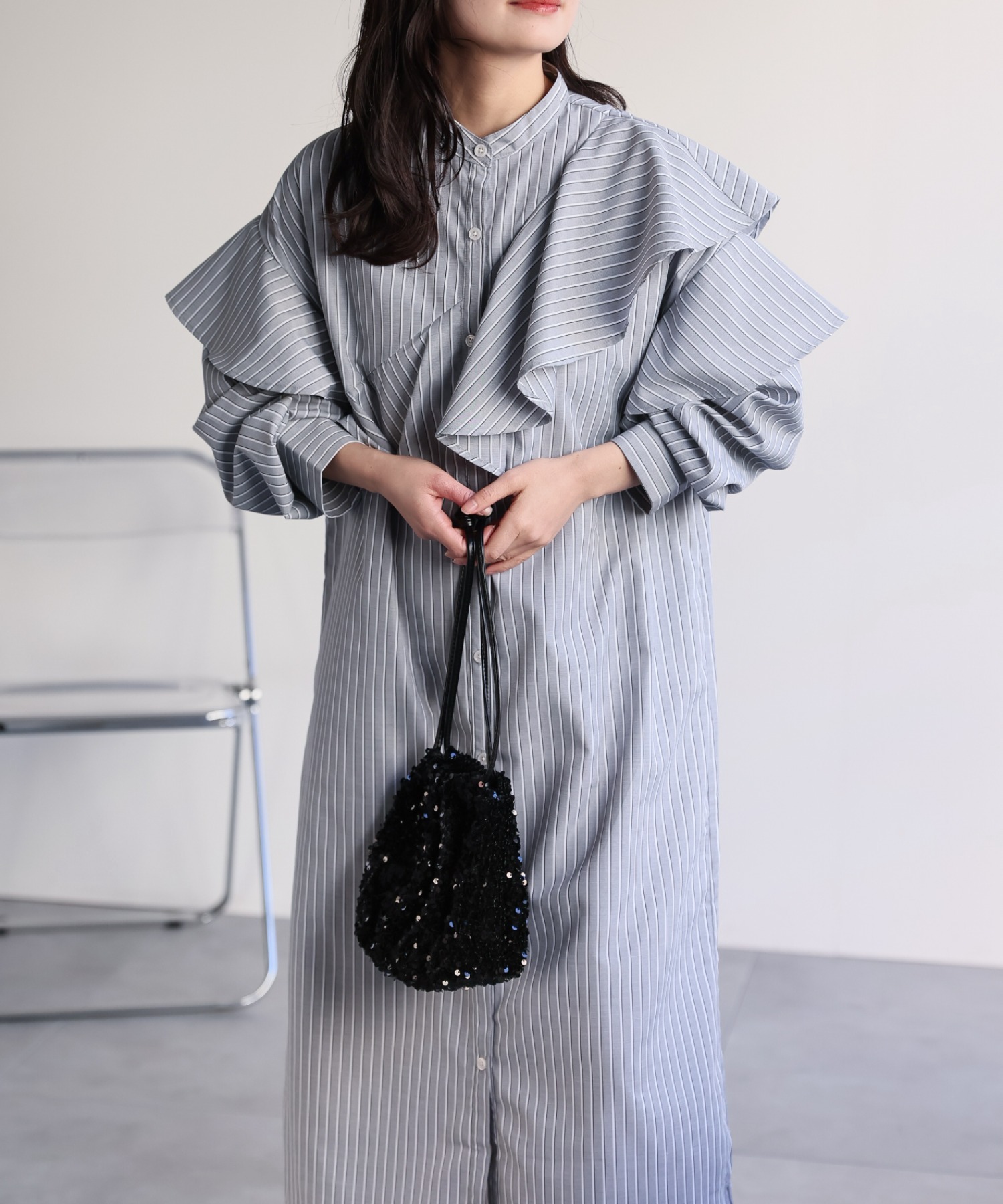 model：156cm 着用サイズ：FREE