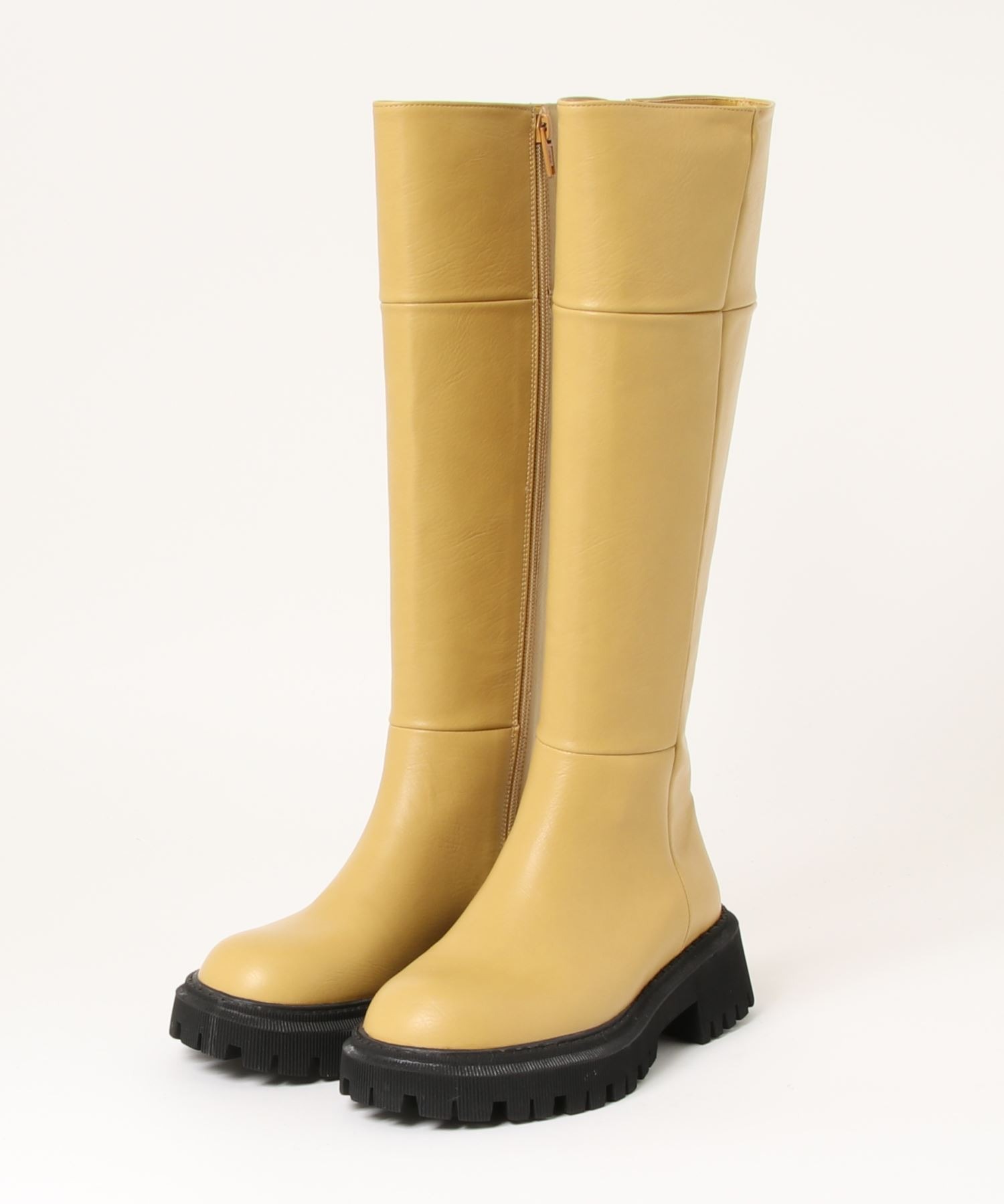 Track sole long boots chs21a048-ファッション通販サイト-chuclla