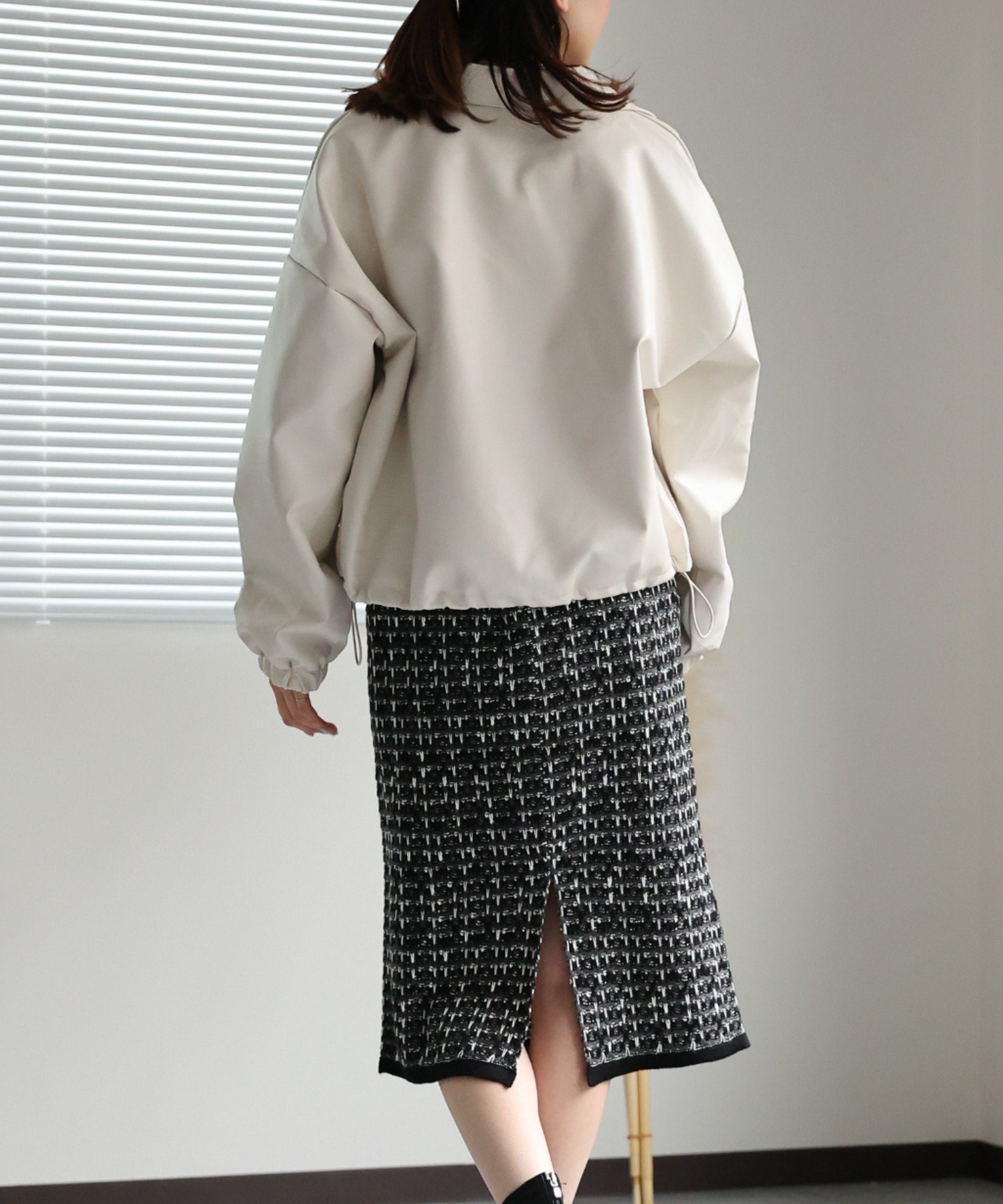 model：162cm 着用サイズ：F