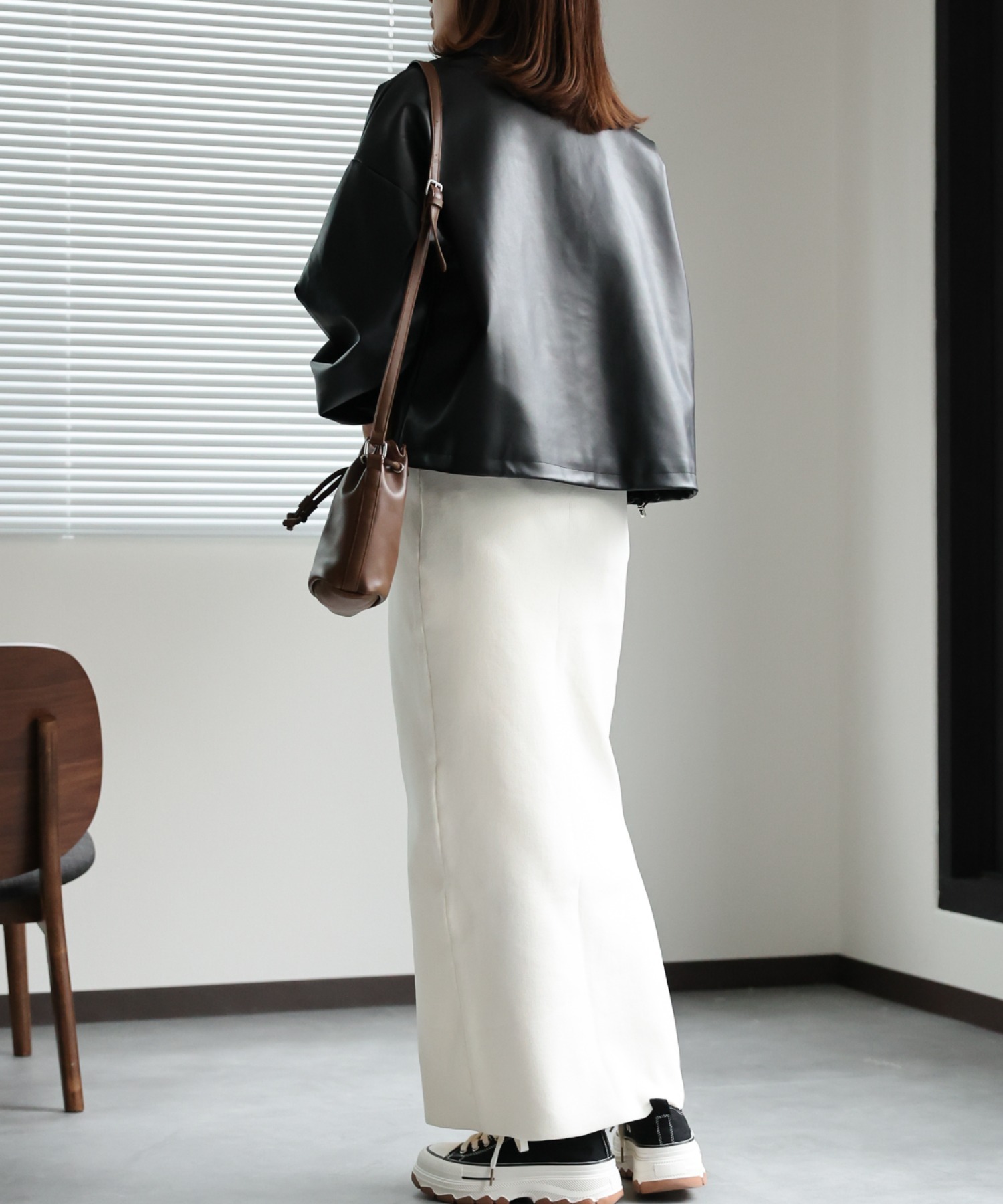 model：162cm 着用サイズ：F
