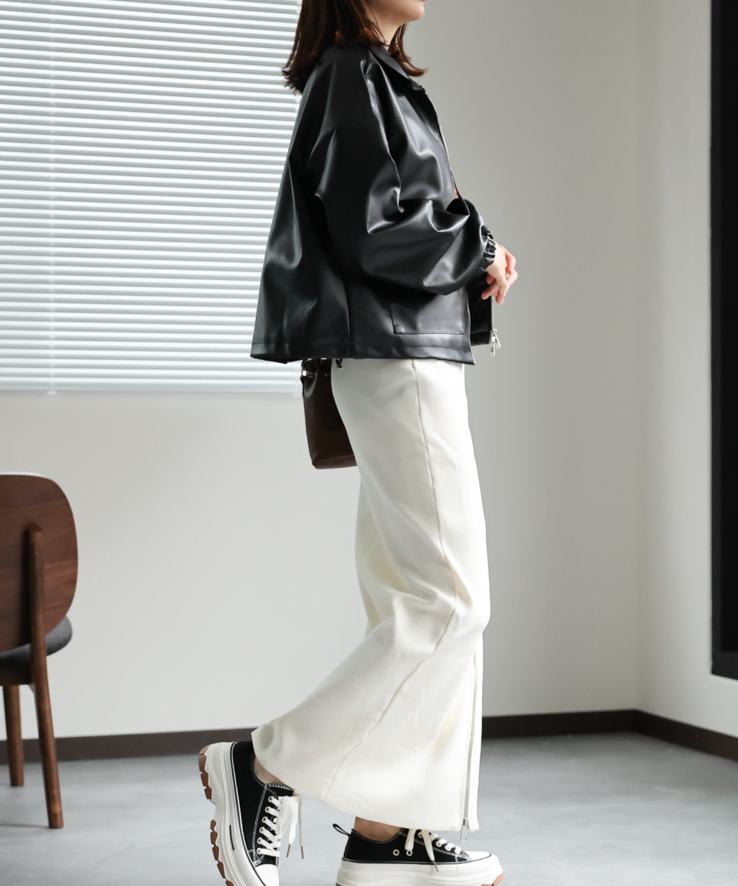 model：162cm 着用サイズ：F