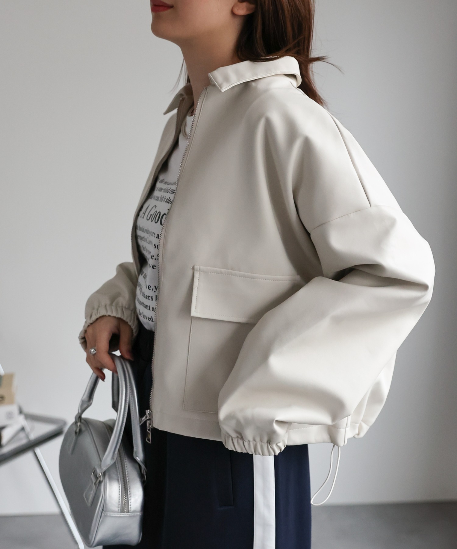 model：162cm 着用サイズ：F
