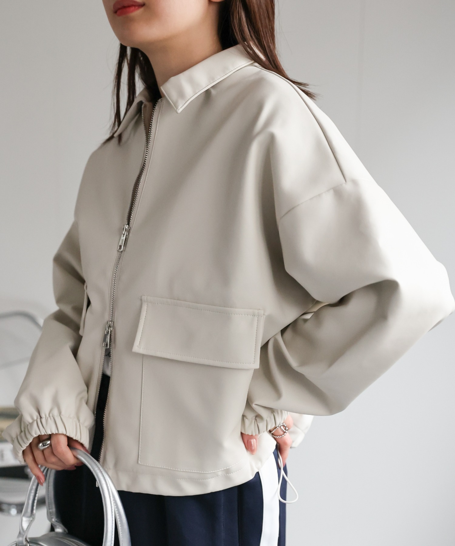 model：162cm 着用サイズ：F