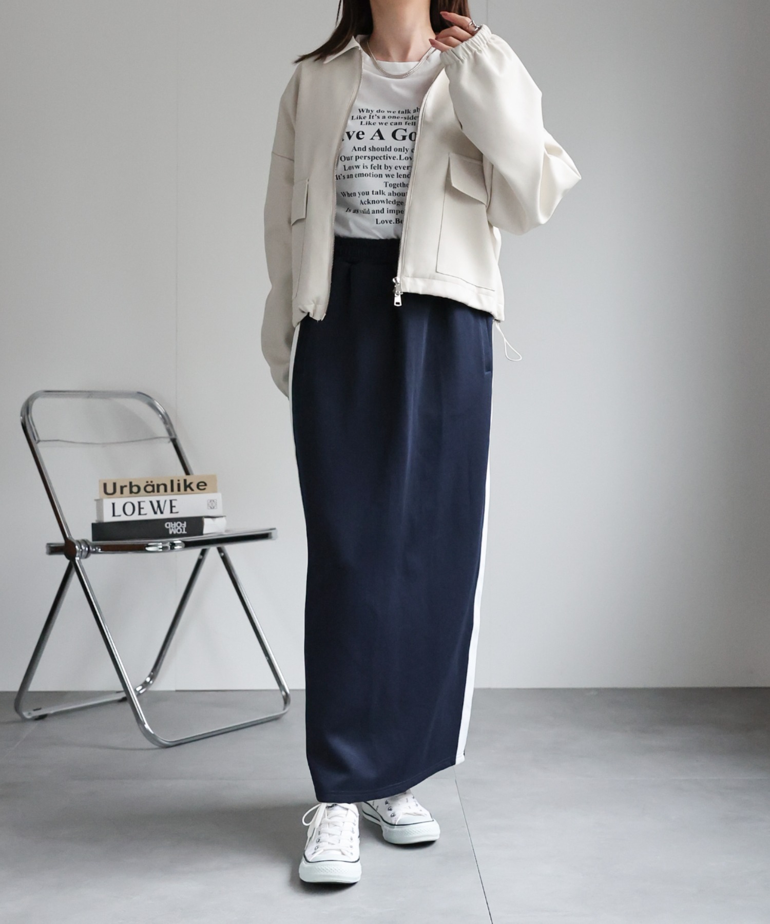 model：162cm 着用サイズ：F