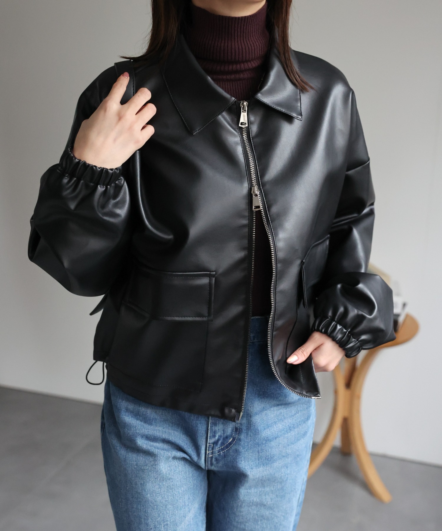 model：162cm 着用サイズ：F