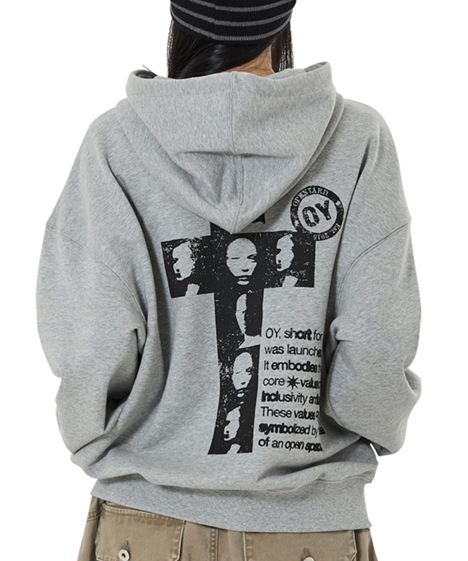 OY/オーワイ』CROSS FACES HOODIE ZIP UP/クロスフェイスジップ