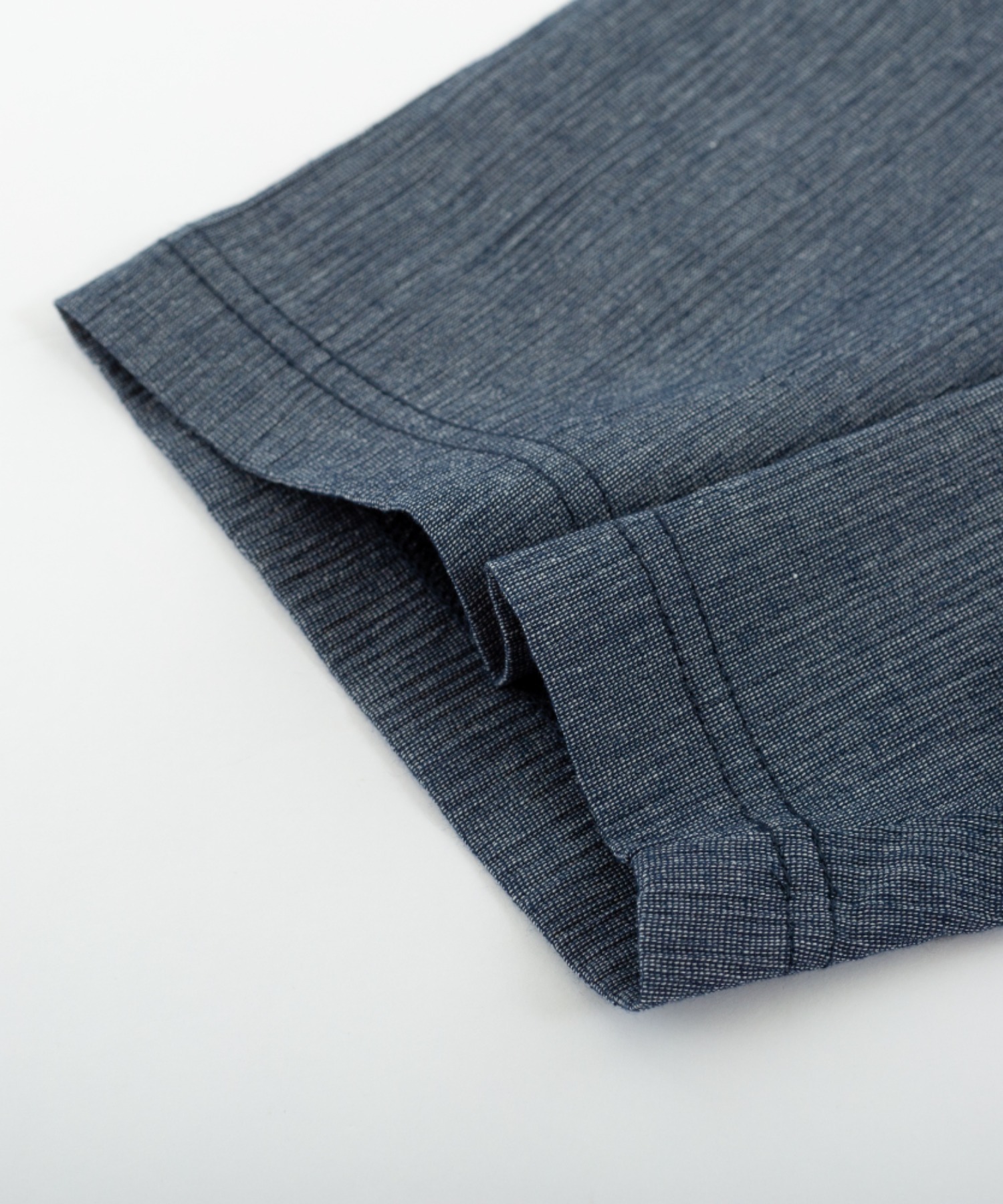 【DAKS】ハウスチェッククレープ　半袖ヘンリーネックトップス