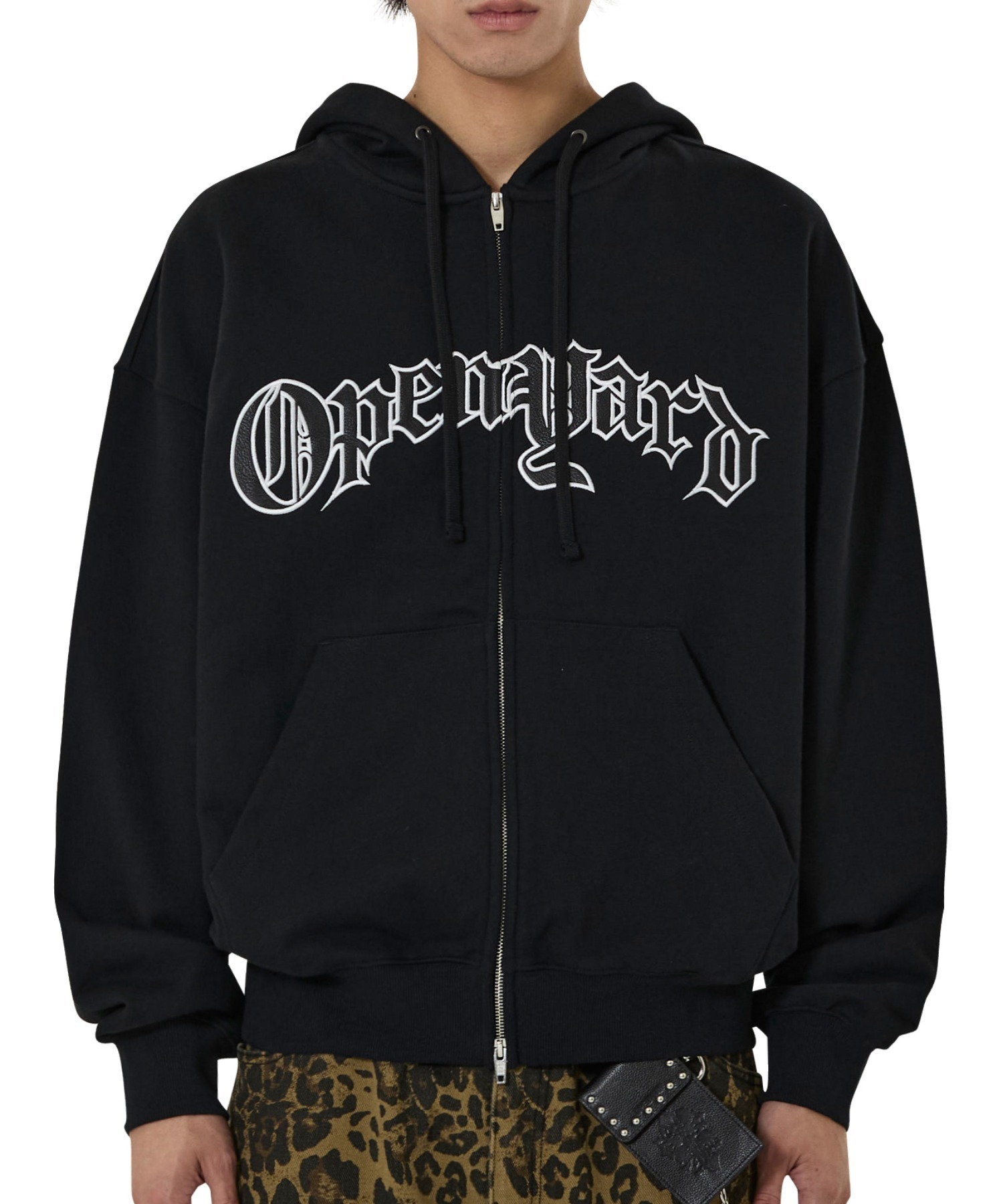 【極美品】OY オーワイ open yard グレー レザージャケット y2k OY/オーワイ』 OPYD PADDING JUMPER/ロゴパディング ジャンパー OY│A