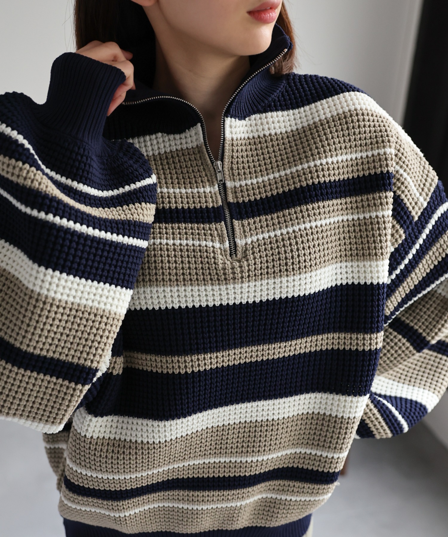 model：162cm  着用サイズ：Mサイズ