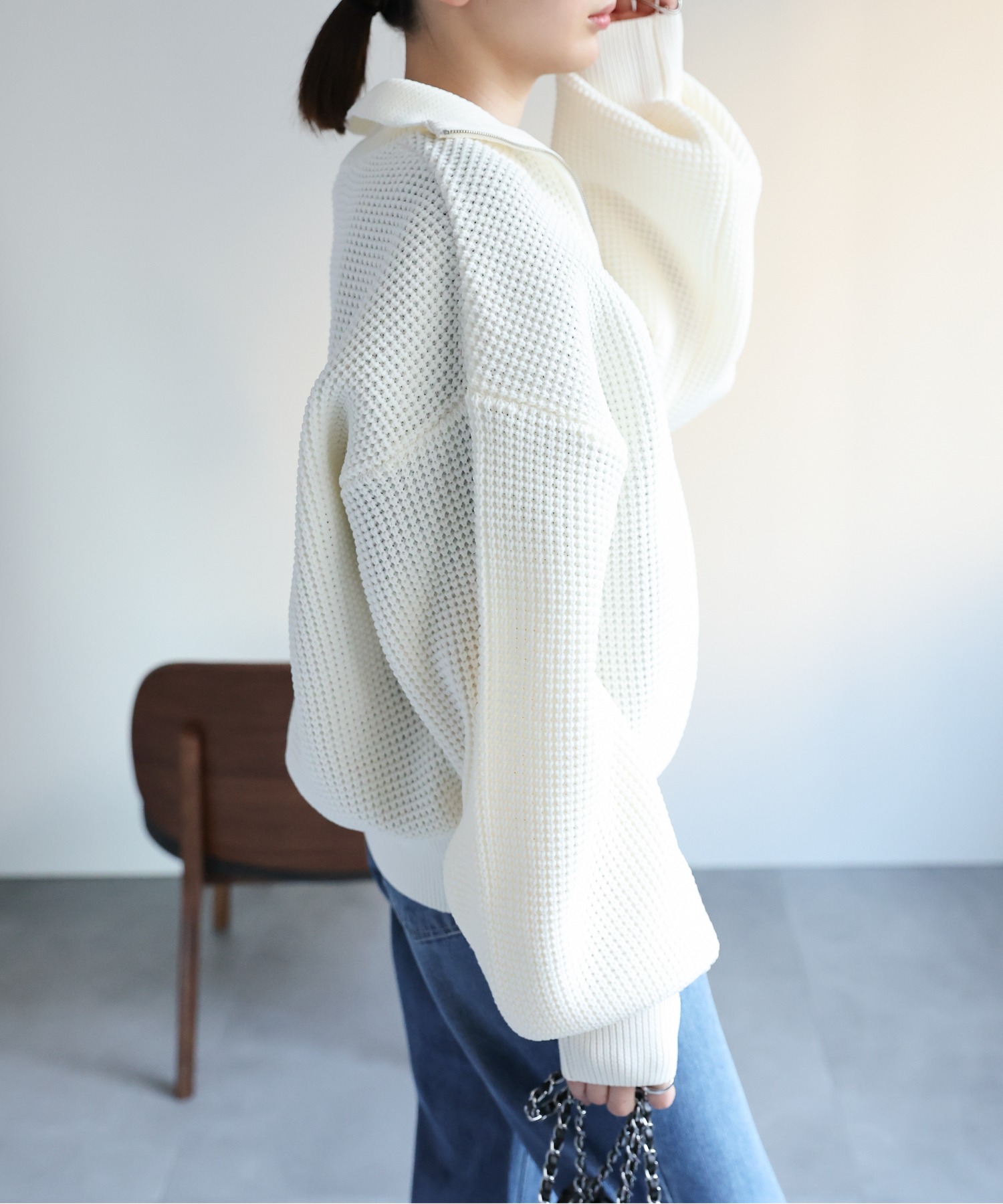 model：162cm  着用サイズ：Mサイズ