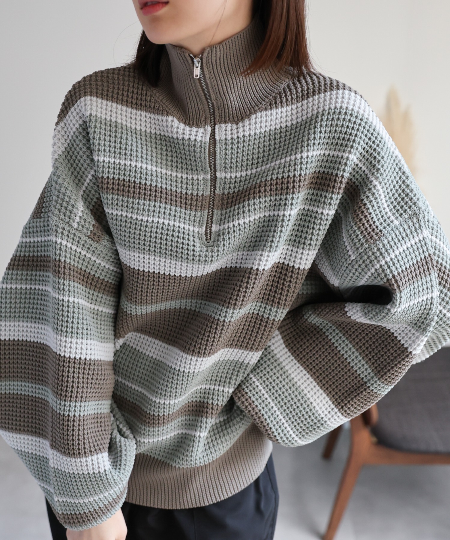model：162cm  着用サイズ：Mサイズ
