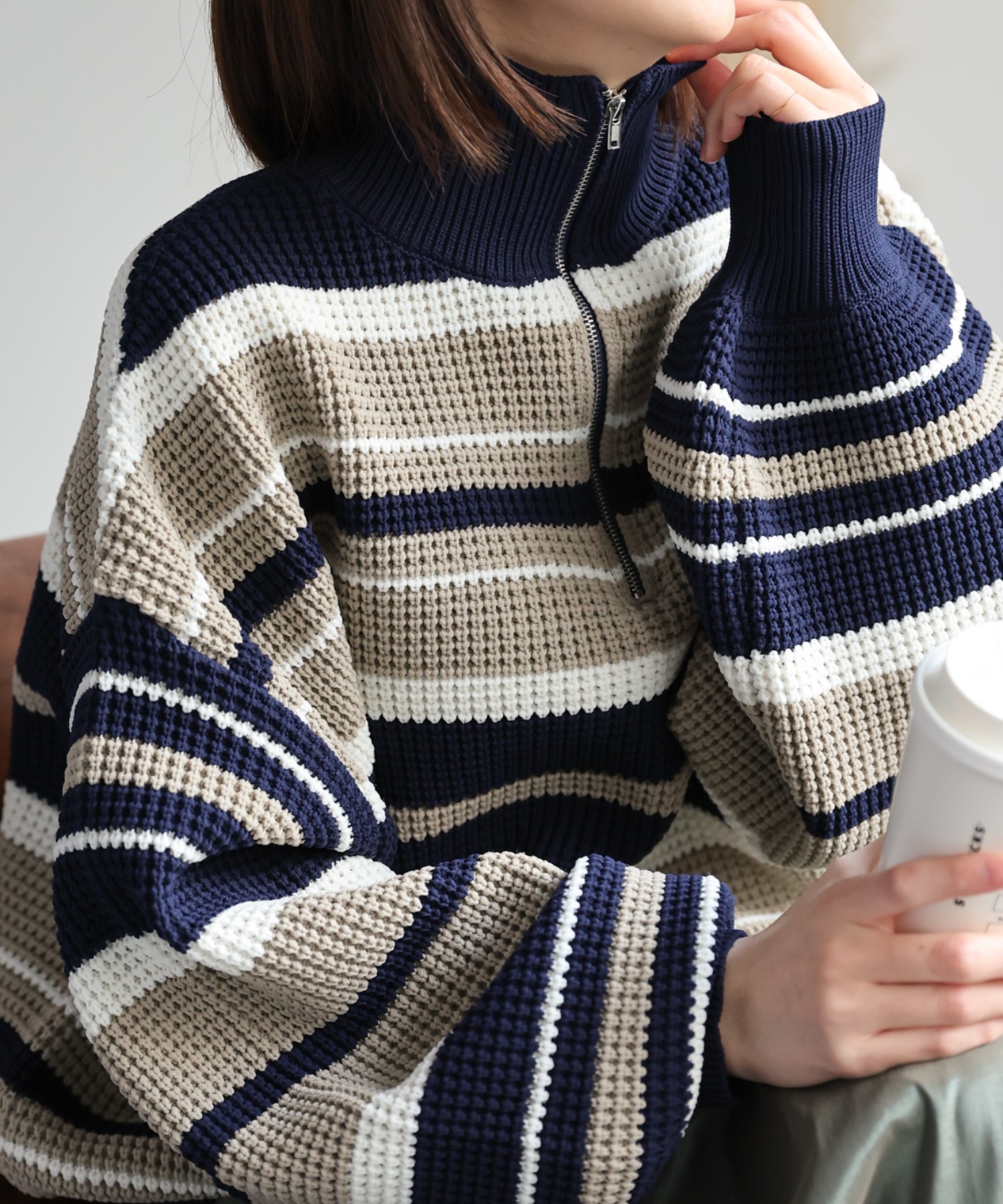 model：162cm  着用サイズ：Mサイズ