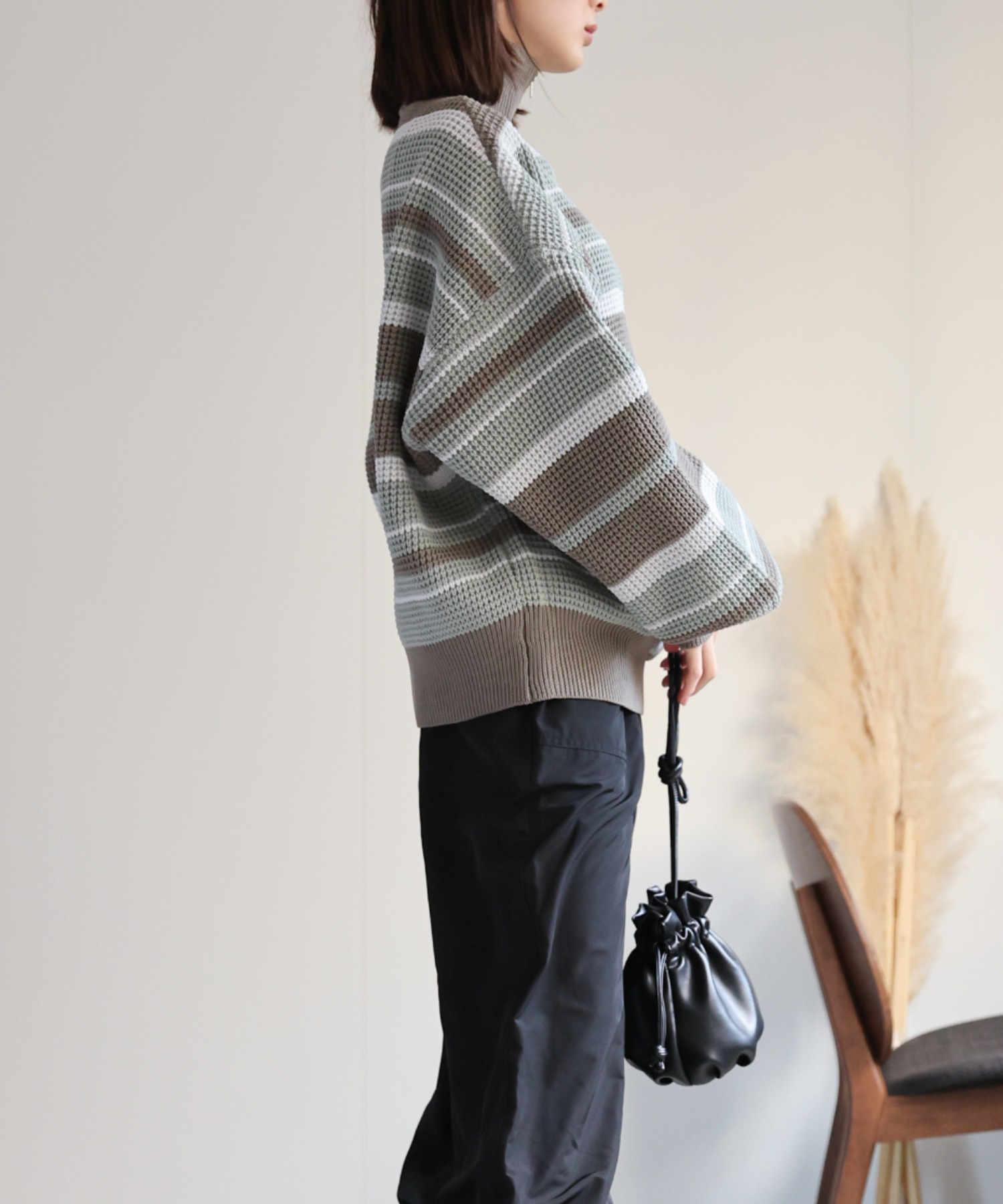 model：162cm  着用サイズ：Mサイズ