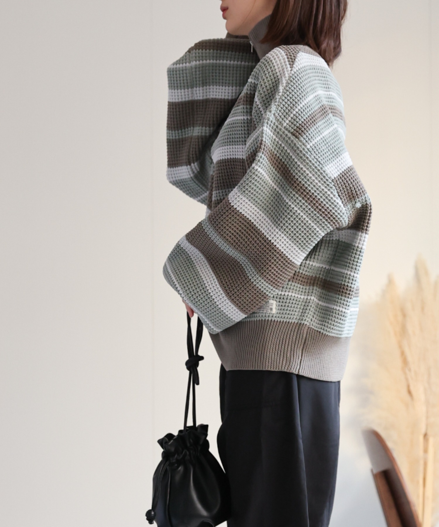 model：162cm  着用サイズ：Mサイズ