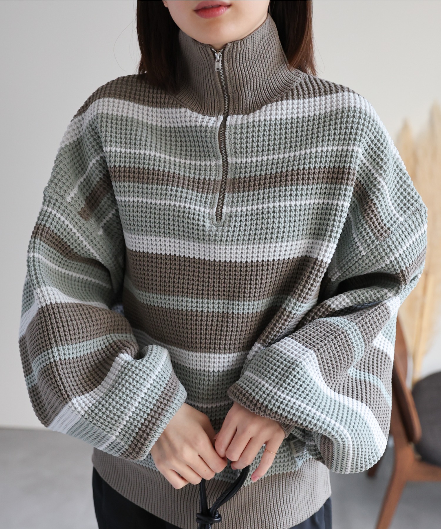 model：162cm  着用サイズ：Mサイズ