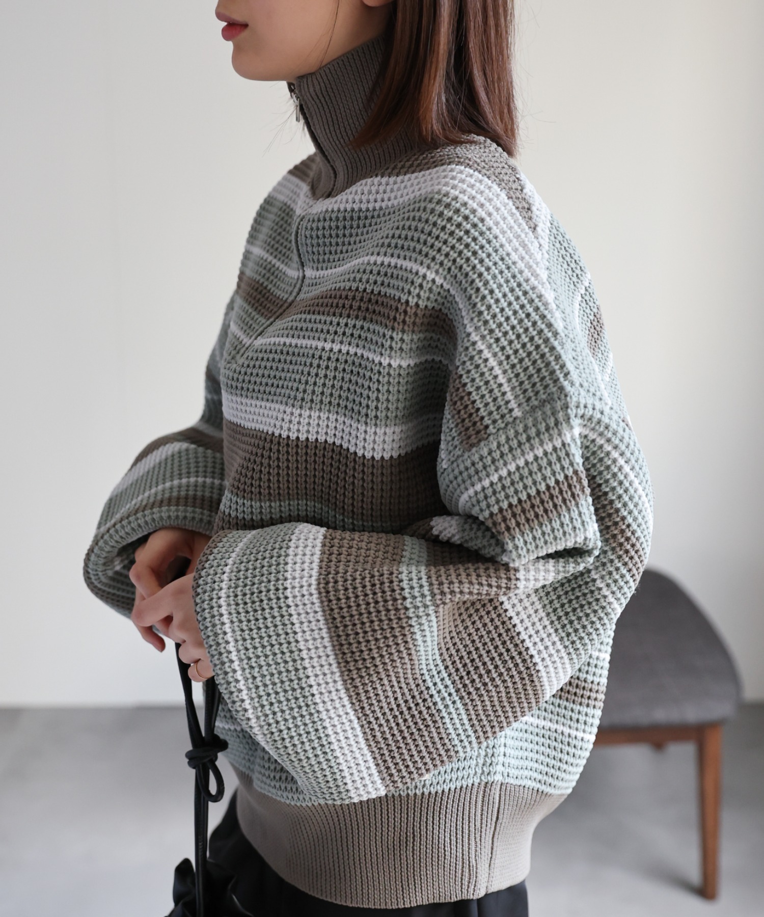 model：162cm  着用サイズ：Mサイズ
