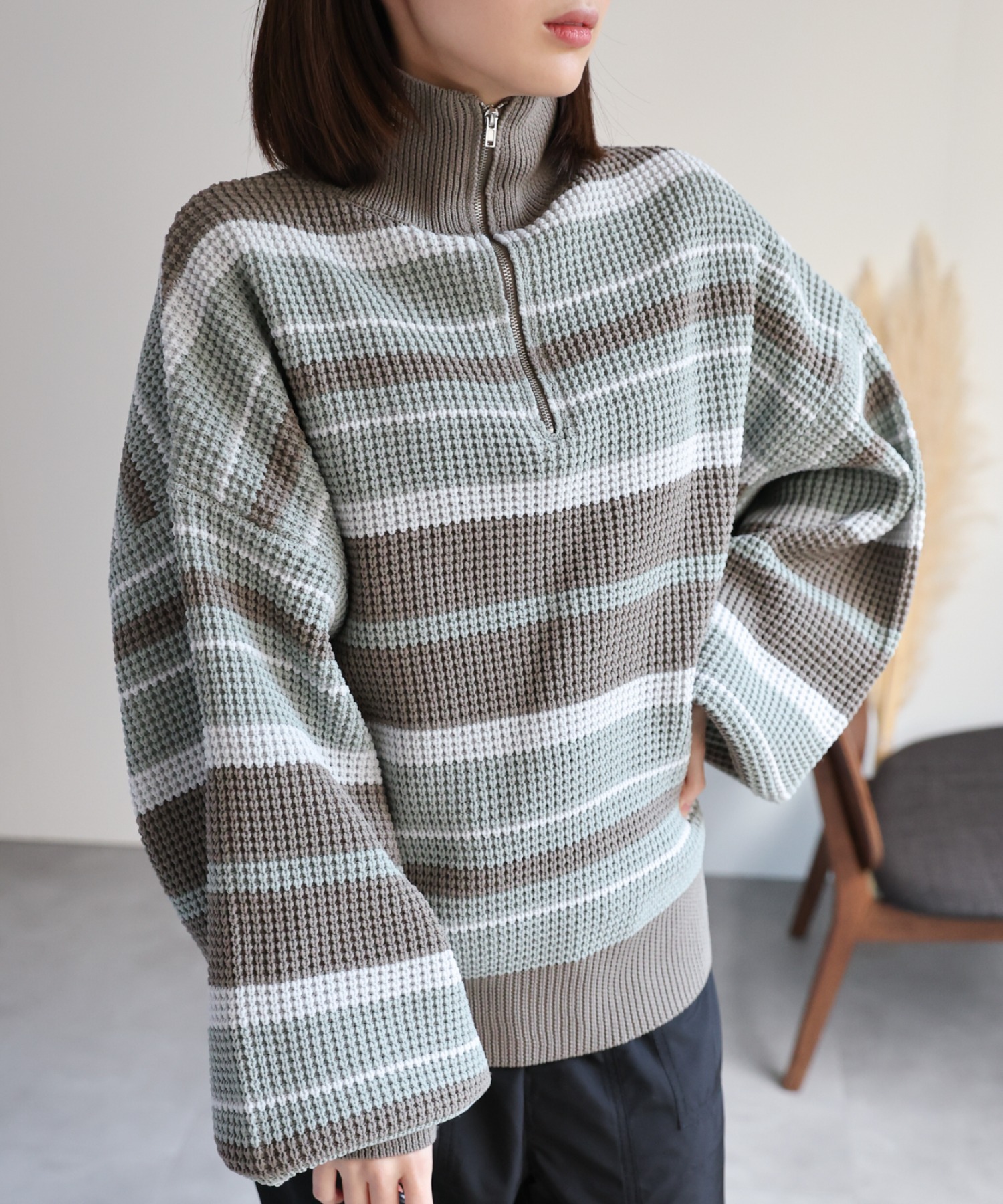 model：162cm  着用サイズ：Mサイズ