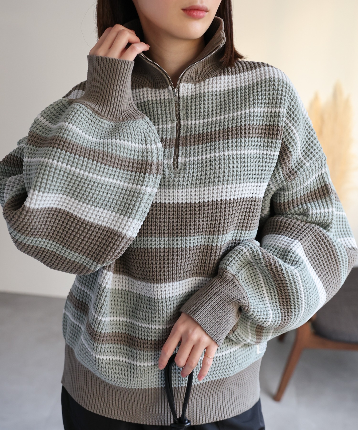model：162cm  着用サイズ：Mサイズ