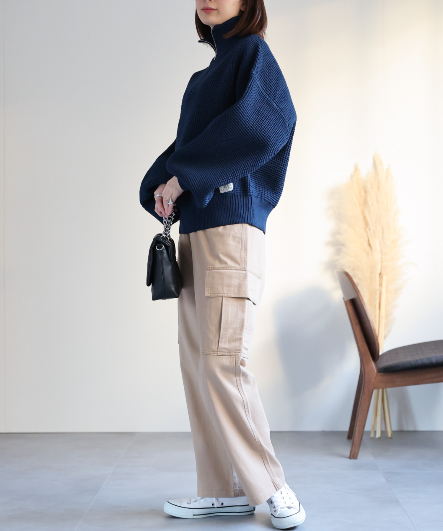 model：162cm  着用サイズ：Mサイズ