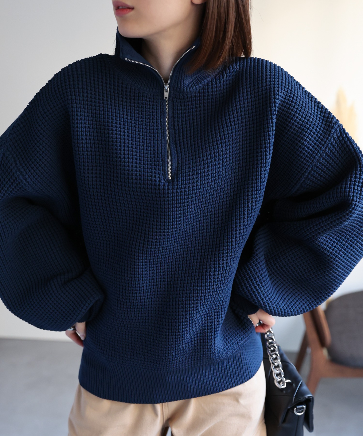 model：162cm  着用サイズ：Mサイズ