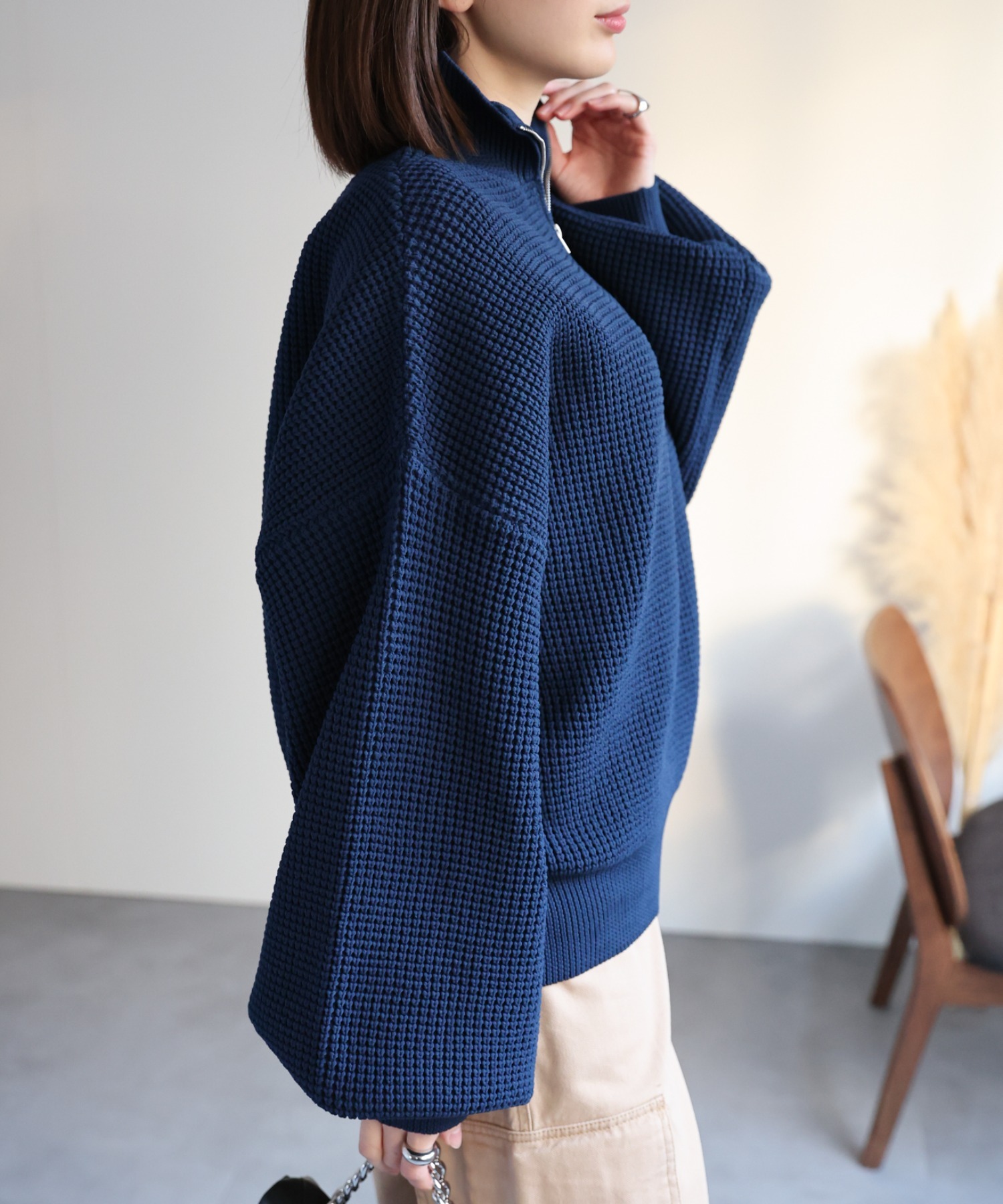 model：162cm  着用サイズ：Mサイズ