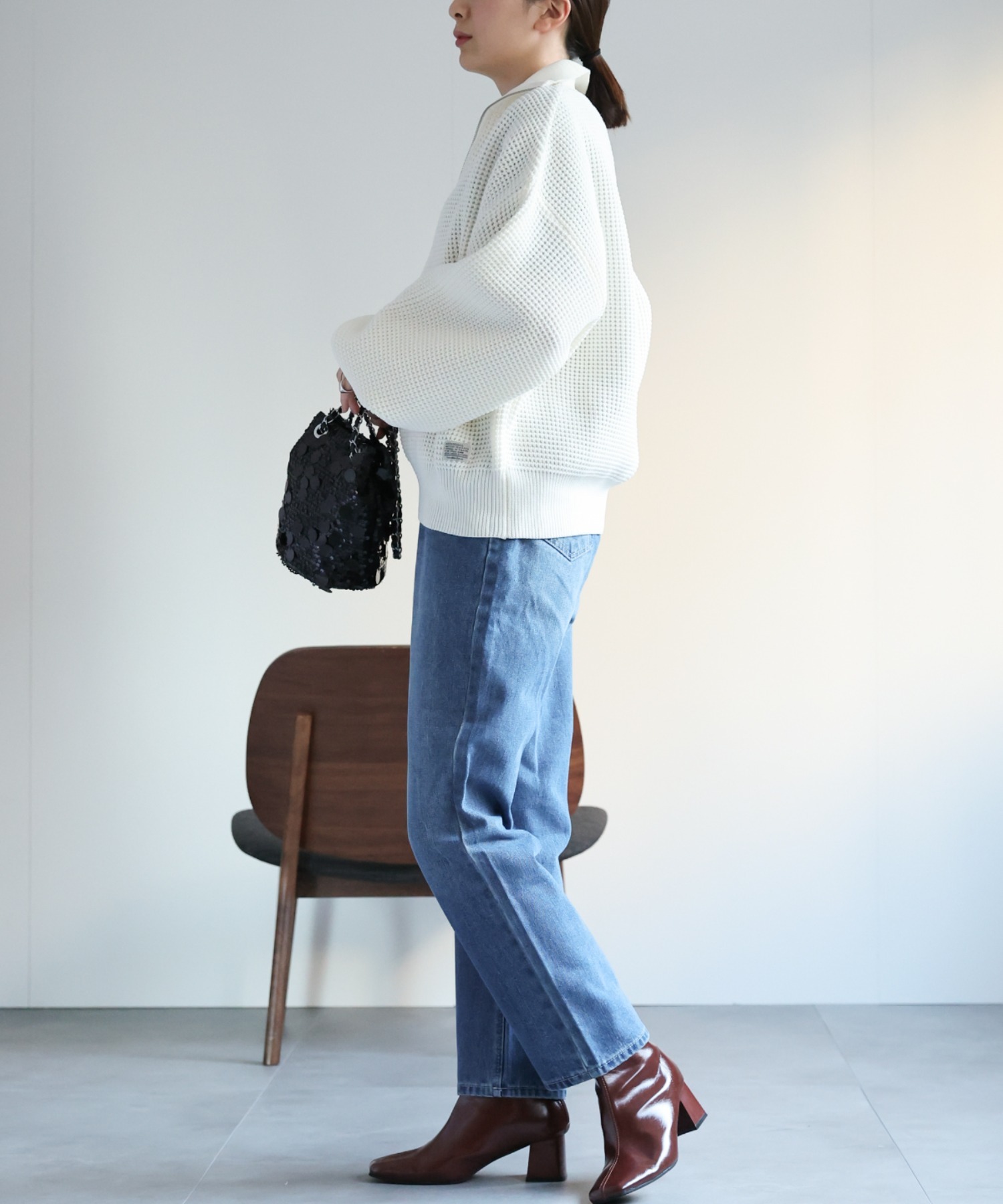model：162cm  着用サイズ：Mサイズ