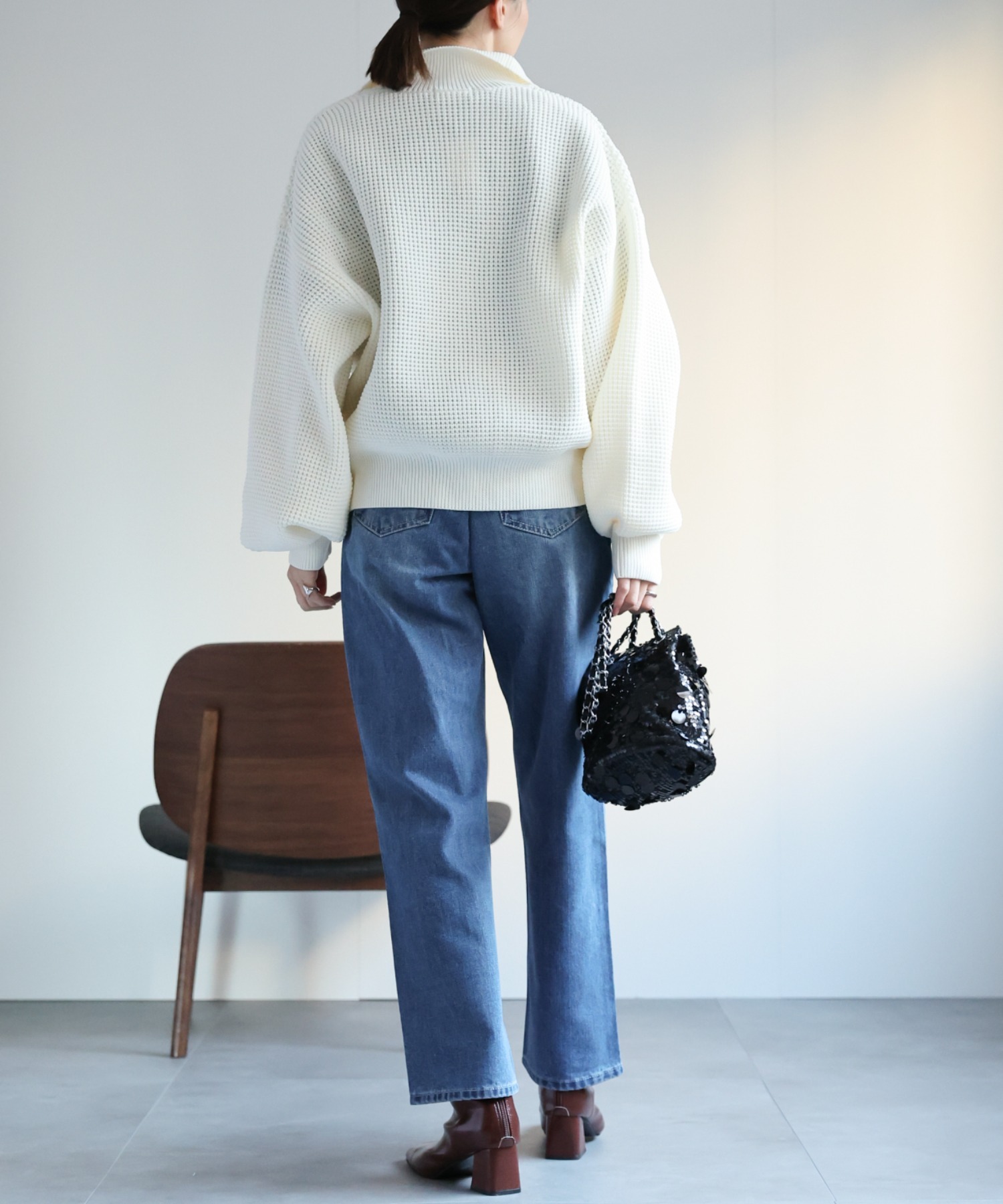 model：162cm  着用サイズ：Mサイズ