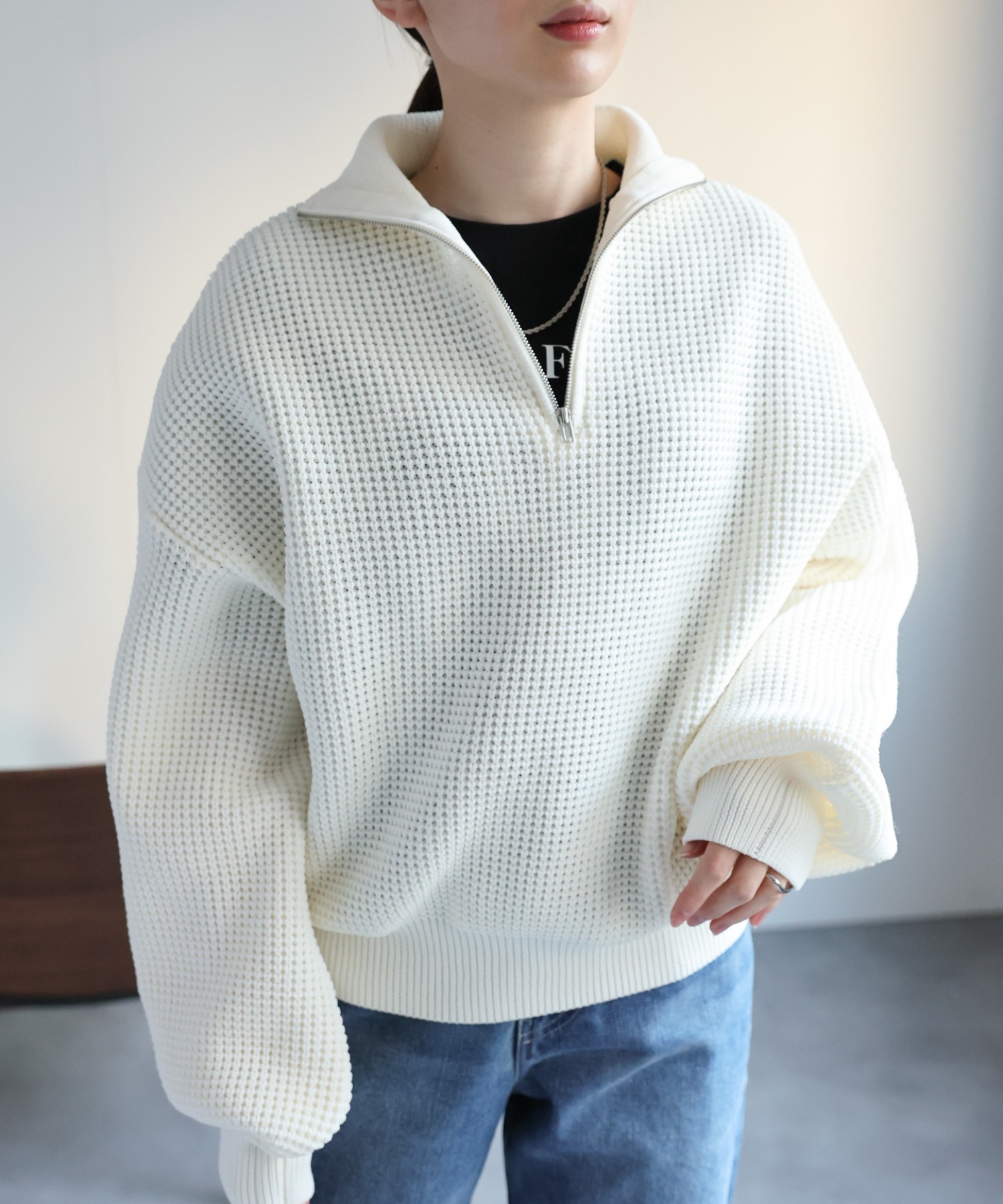 model：162cm  着用サイズ：Mサイズ