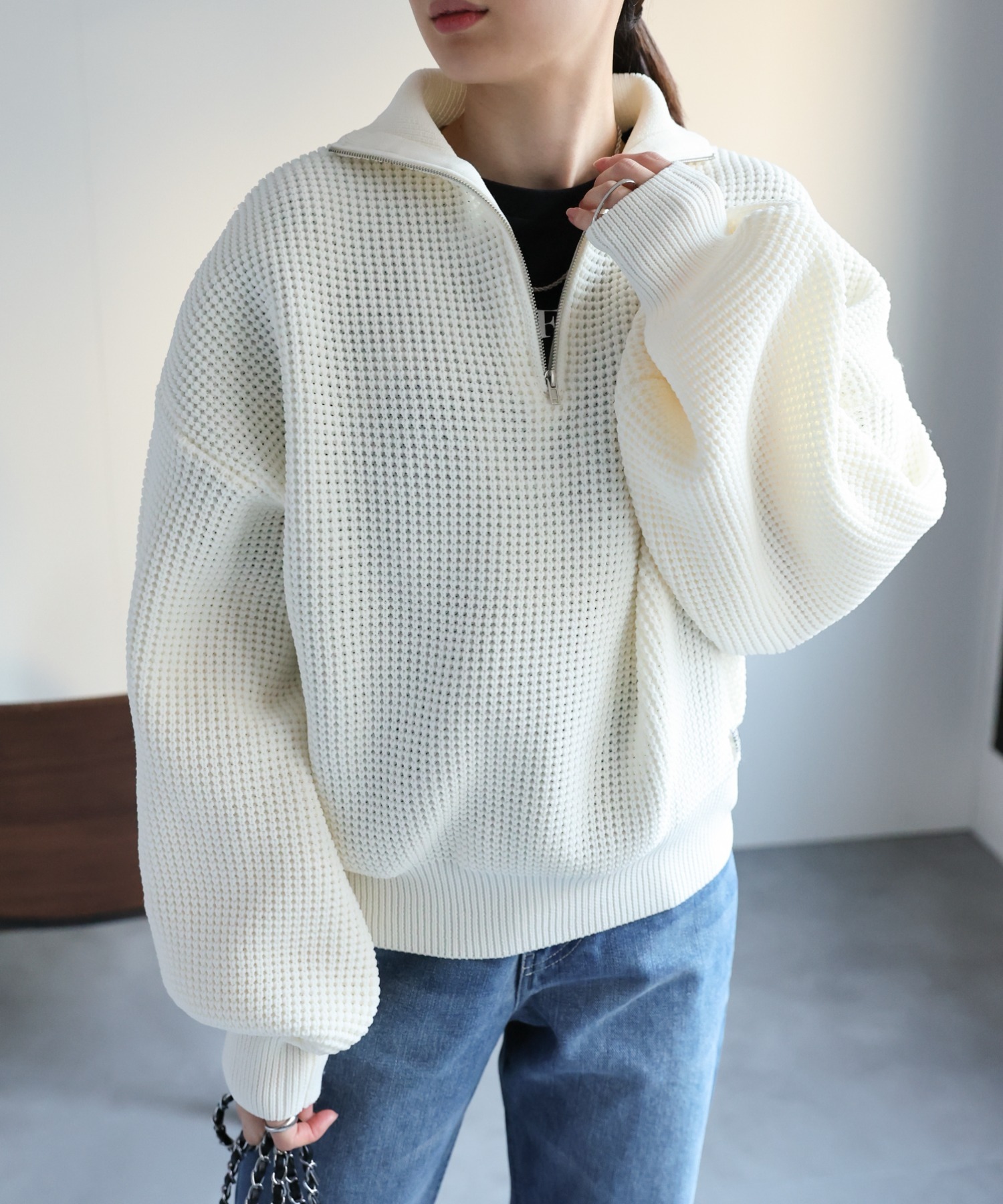 model：162cm  着用サイズ：Mサイズ