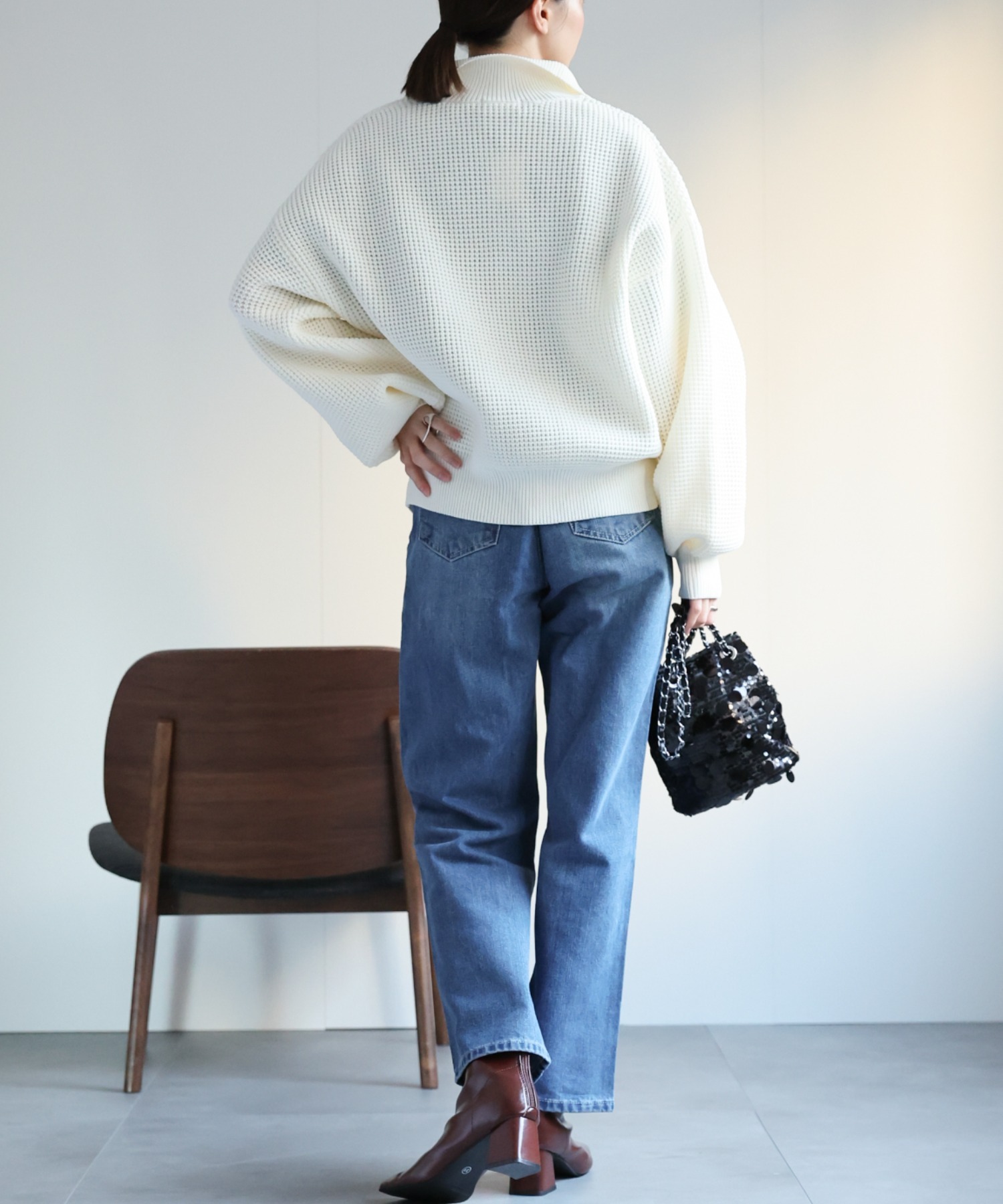 model：162cm  着用サイズ：Mサイズ