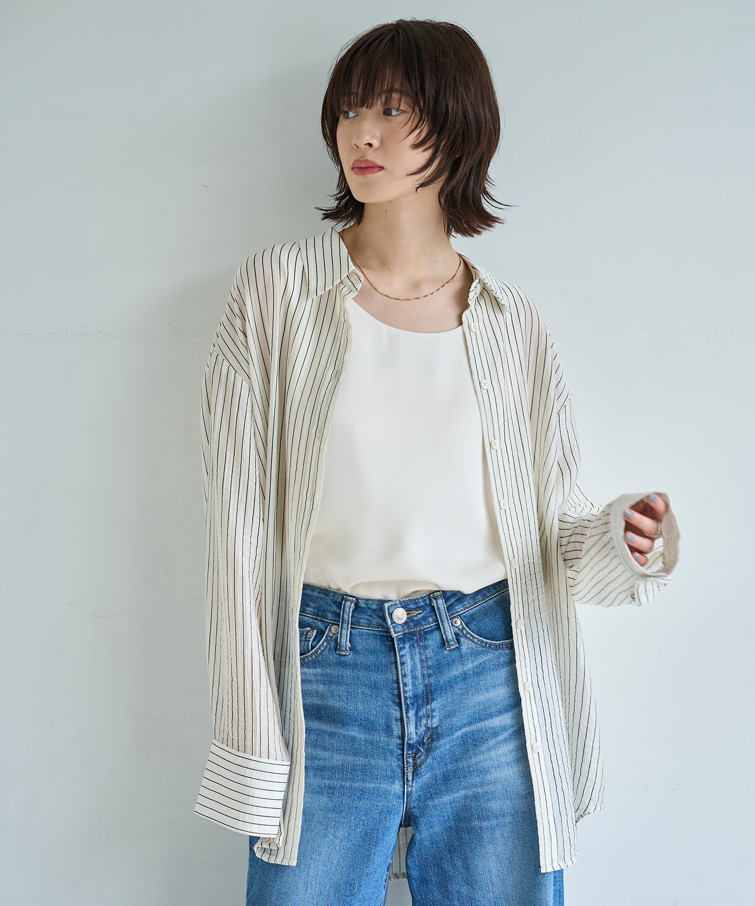model：H166　着用サイズ：F