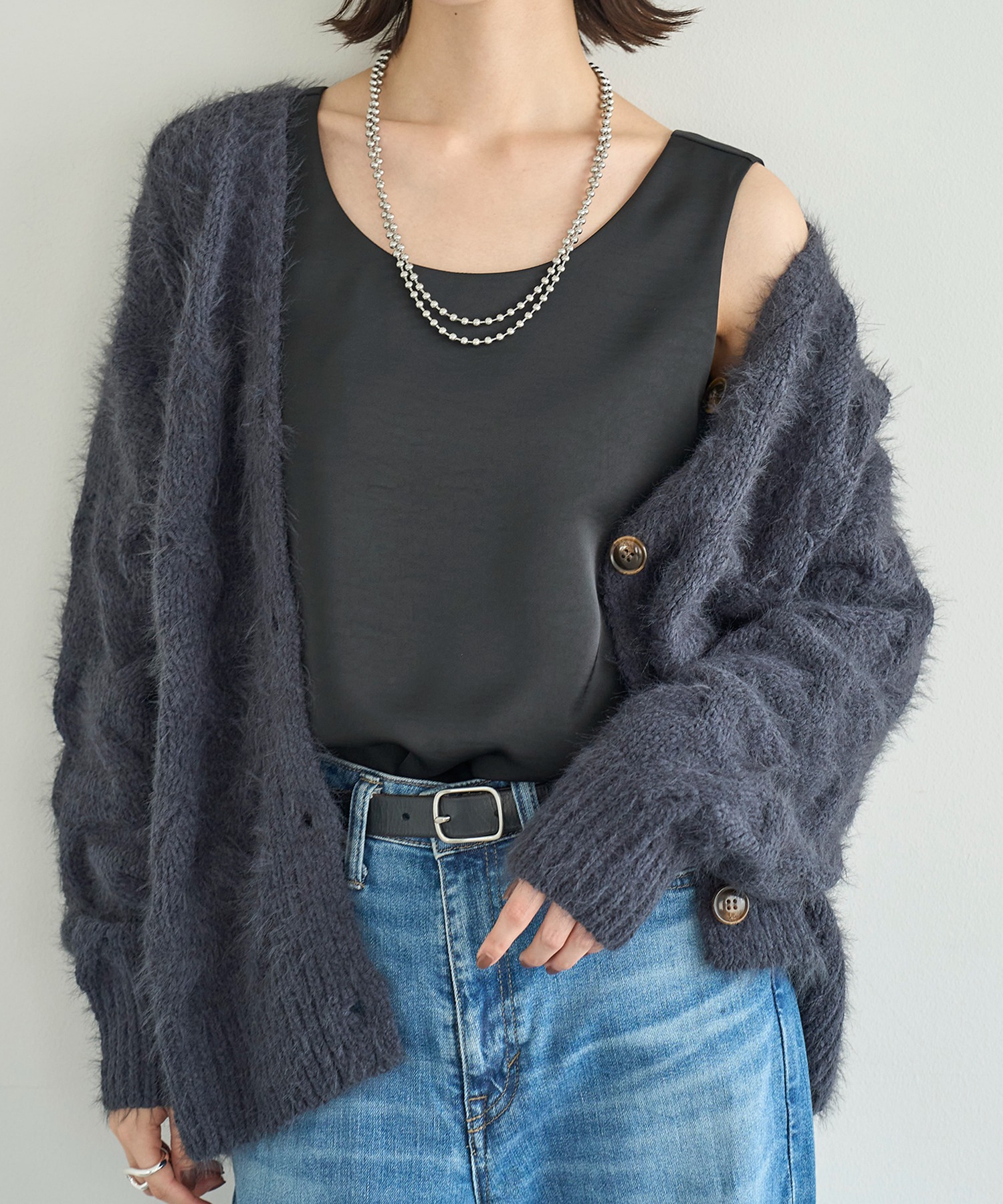 model：H166　着用サイズ：F