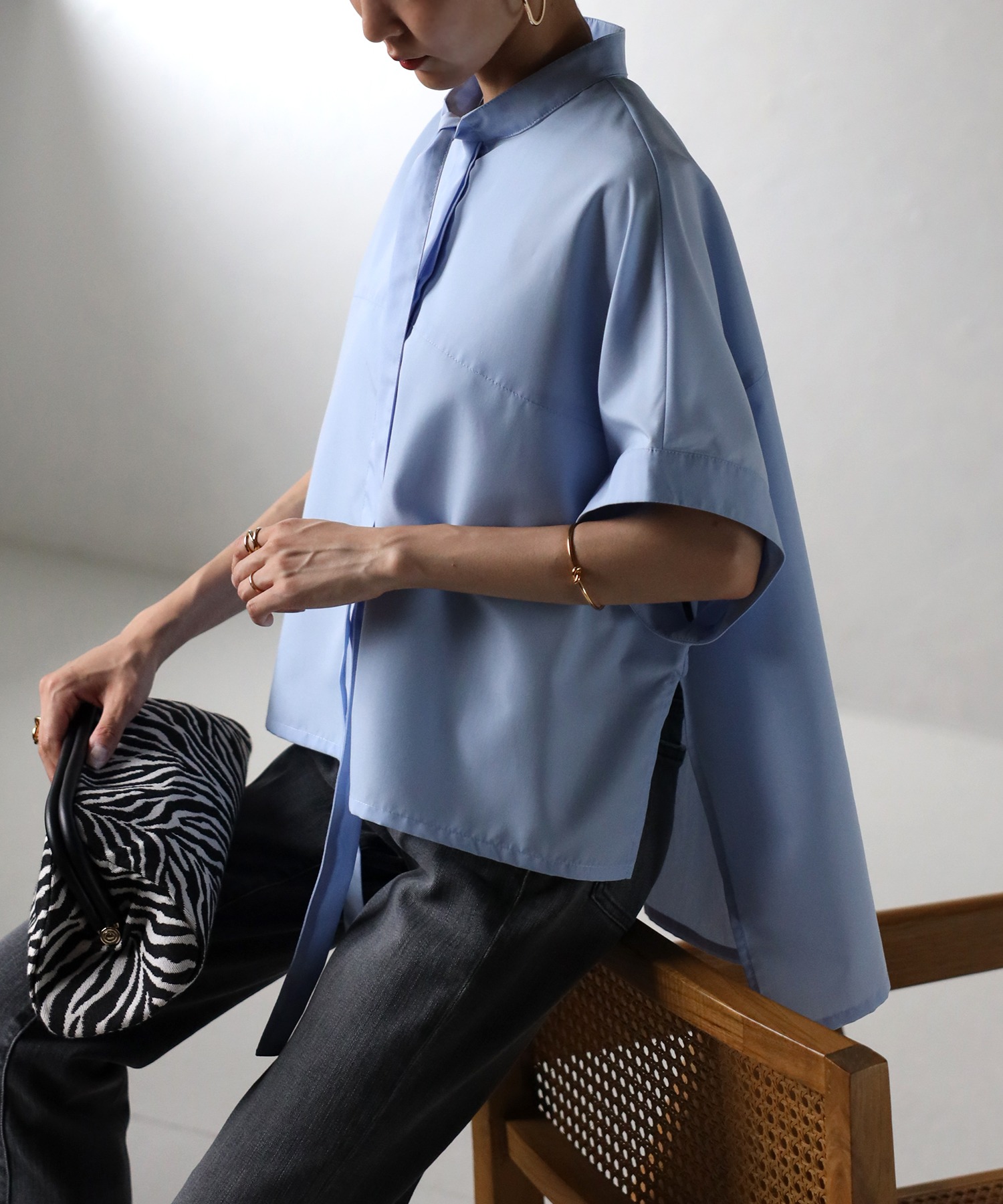 model：H157 着用サイズ：FREE