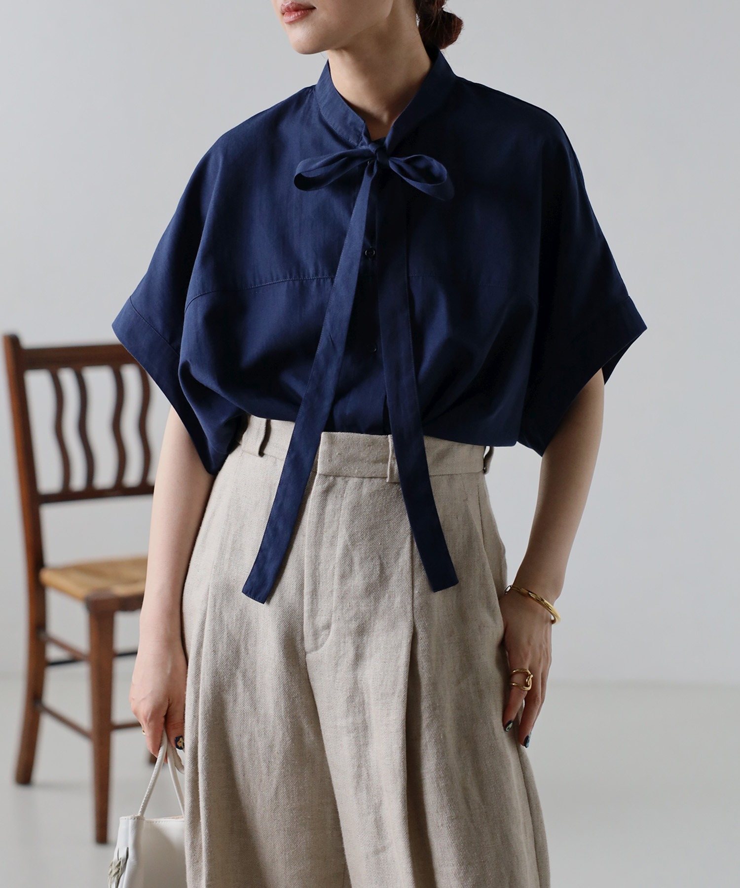 model：H158 着用サイズ：FREE