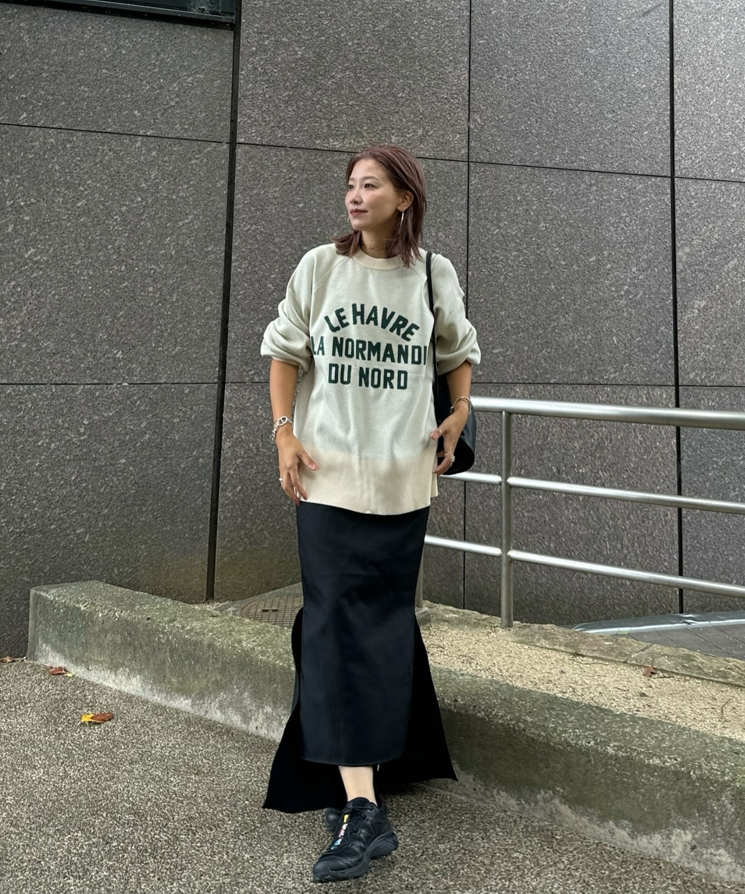model：H163 着用サイズ：FREE