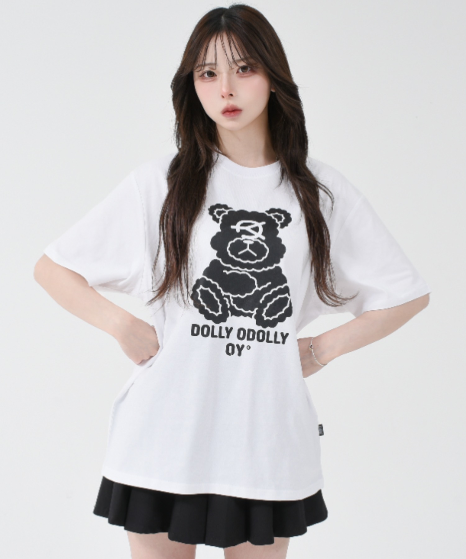 ★OY★ BOX ODOLLY TEE - BLACK★正規品/韓国直送料込/人気 OY/オーワイ』 ROCK ODOLLY TEE/ロックオードリーティーシャツ