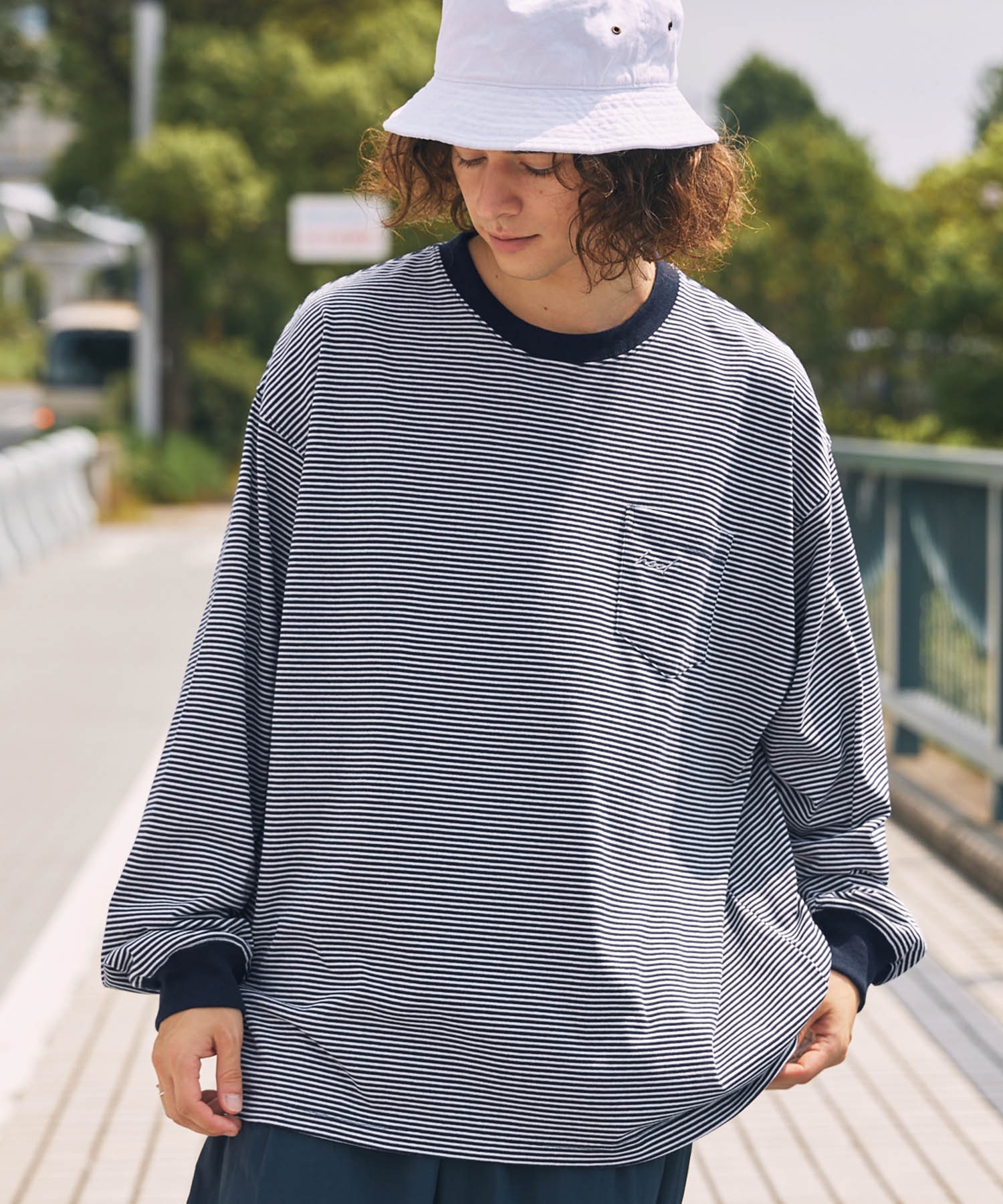 HECT】Big Border L/S Tee / ビッグシルエットボーダーロンT MONO-MART│MONO-MART [モノマート]  公式オンラインストア