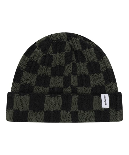 mahagrid/マハグリッド』 CHECKERBOARD BEANIE/チェッカーボード
