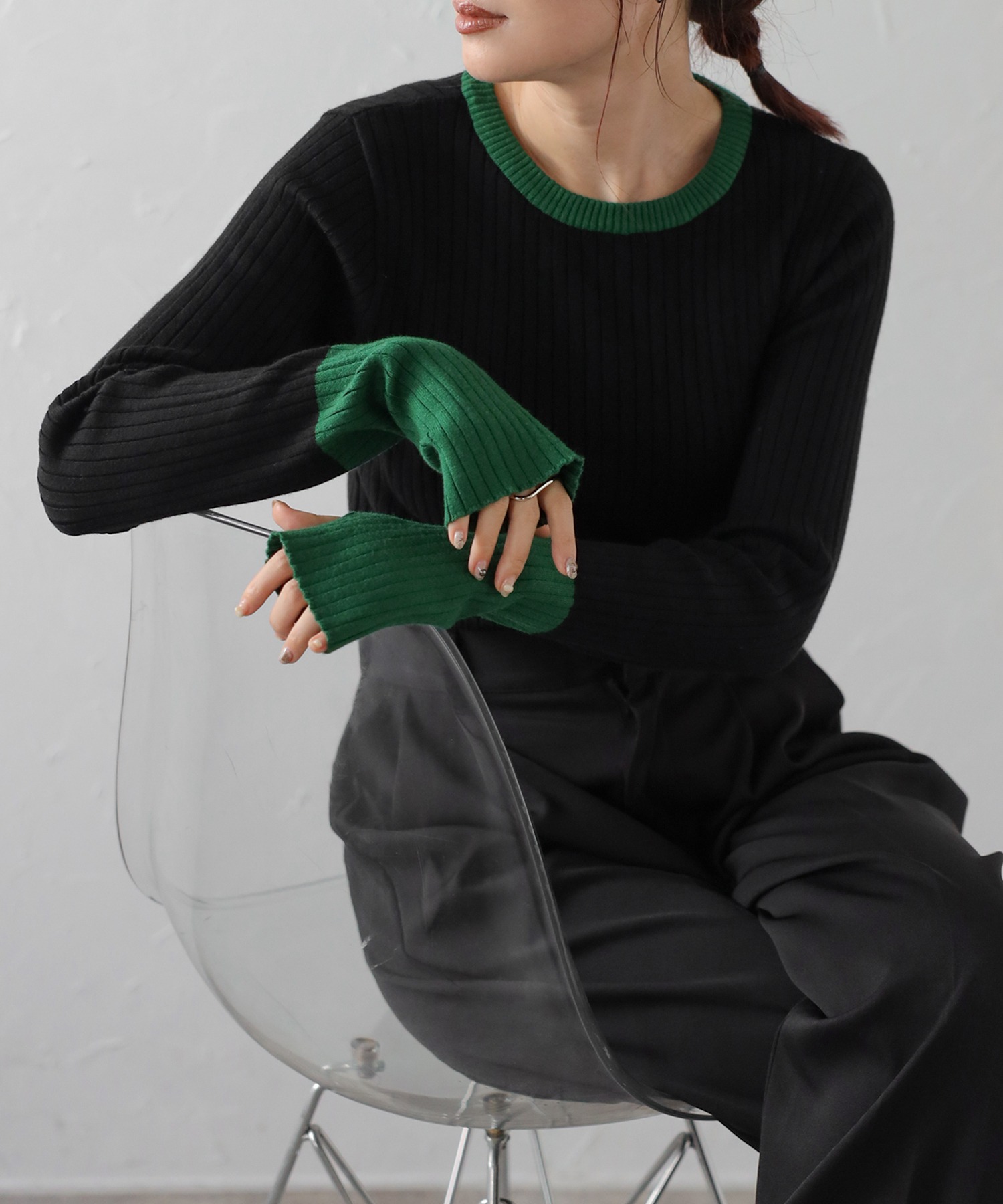 model：H158 着用サイズ：FREE