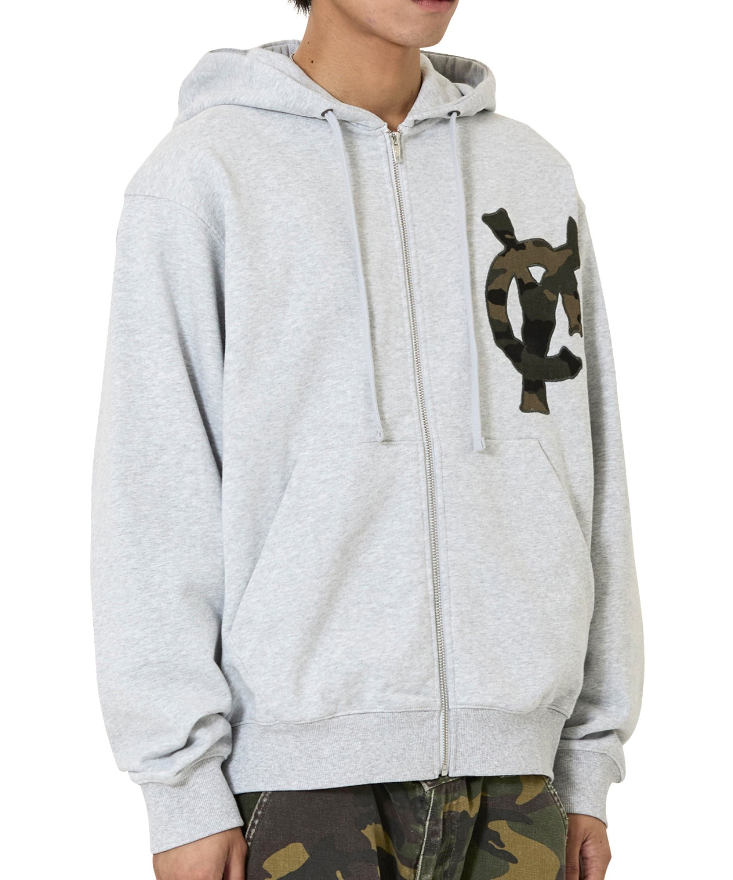 OY/オーワイ』LOGO PATCH HOODIE ZIP UP/ロゴパッチジップアップ