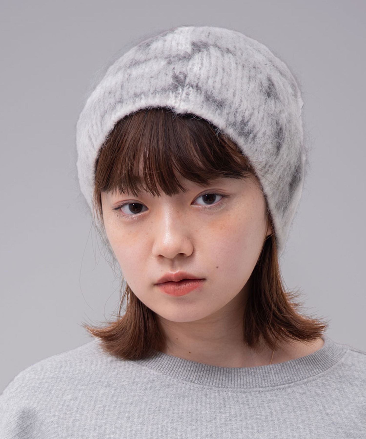 mahagrid/マハグリッド』 DESTROYED ECLIPSE HAIRY BEANIE/デストロイ