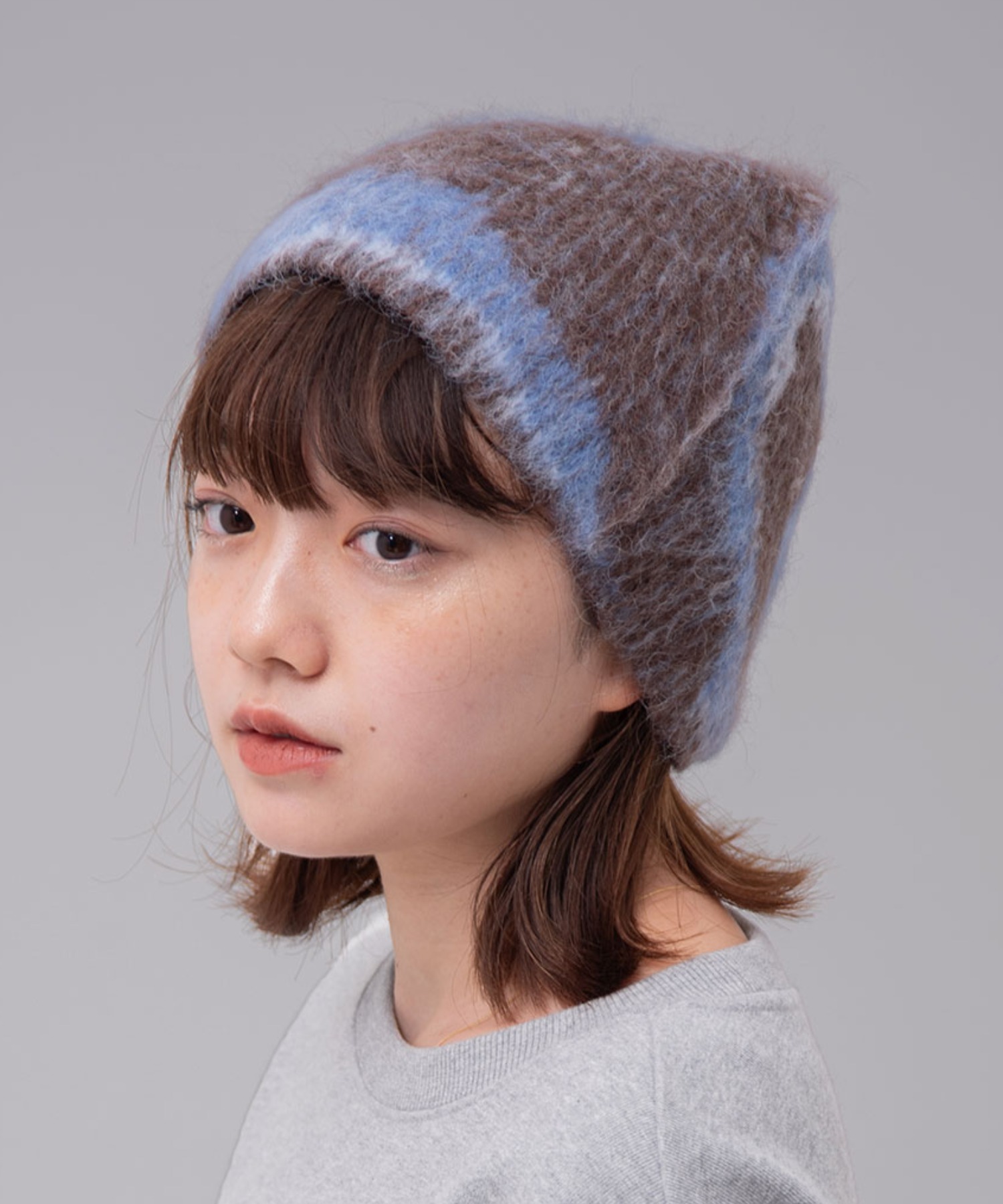 mahagrid/マハグリッド』 DESTROYED ECLIPSE HAIRY BEANIE/デストロイ