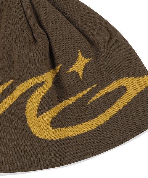 【mahagrid】24FW★ ASTRO LOGO BEANIE ASTRO LOGO BEANIE [BLACK] - MAHAGRID