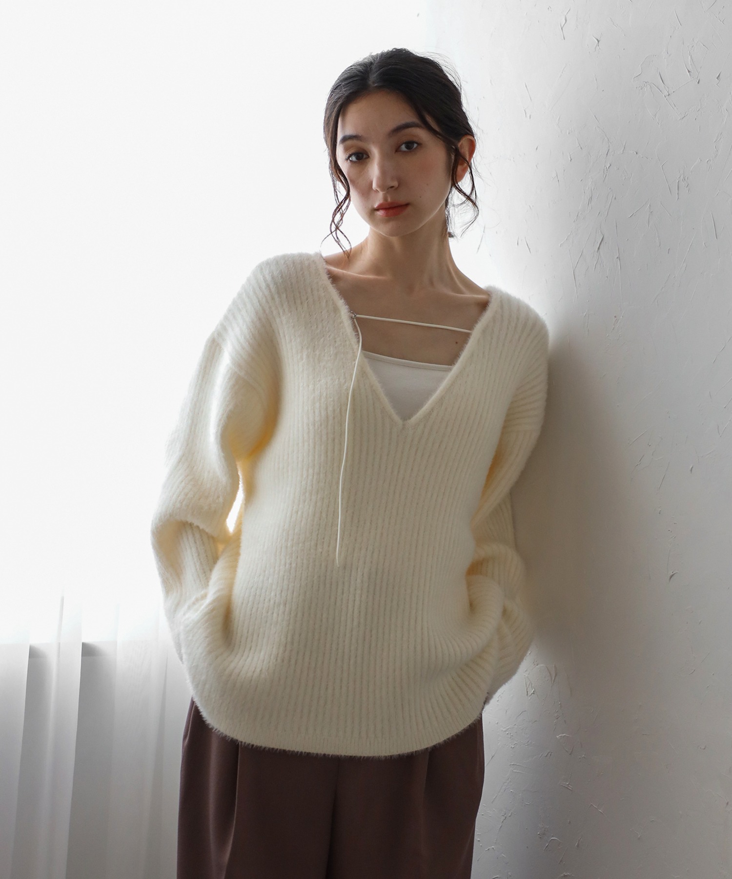 model：H163 着用サイズ：FREE