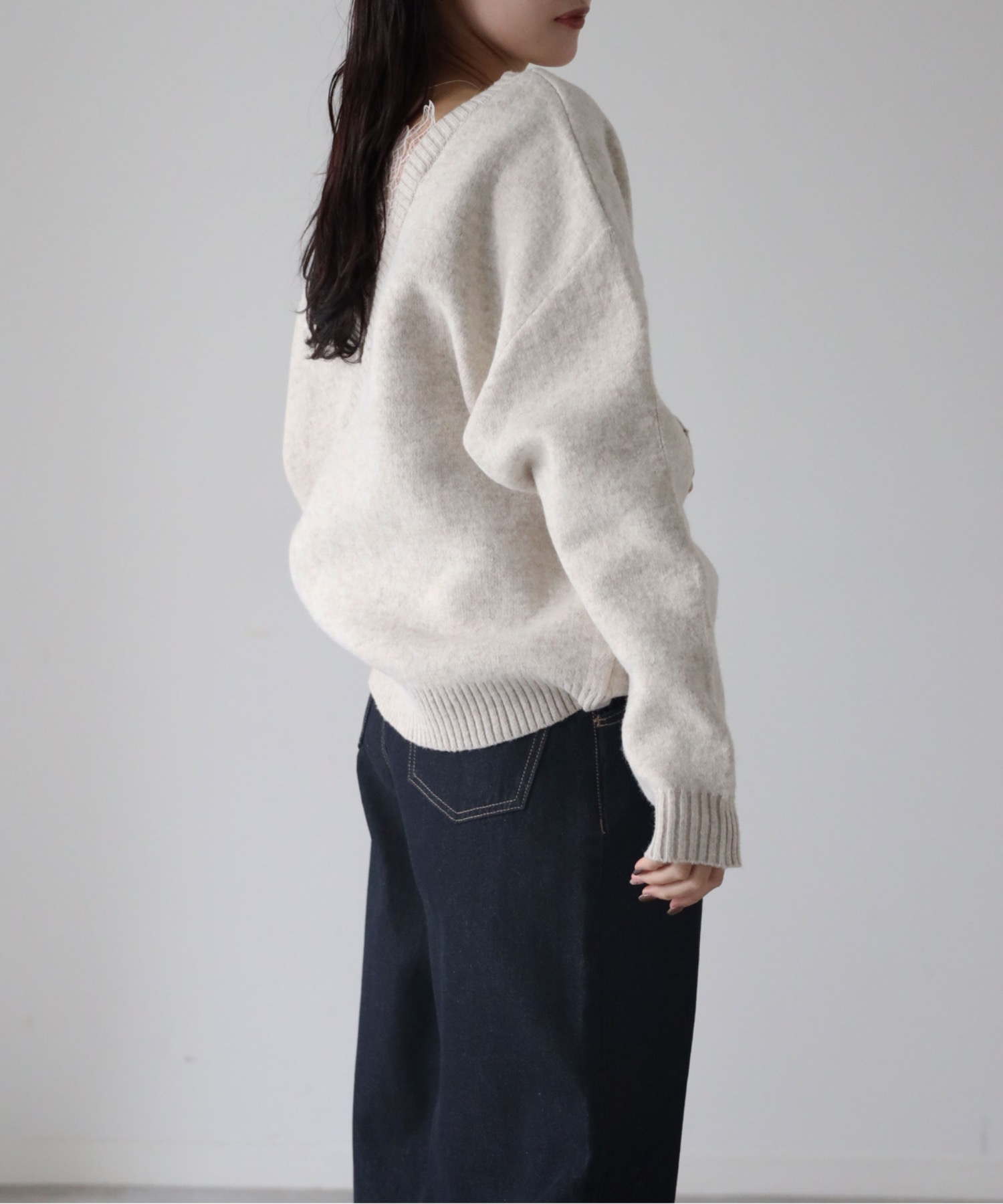 model：164cm. 着用サイズ：FREE