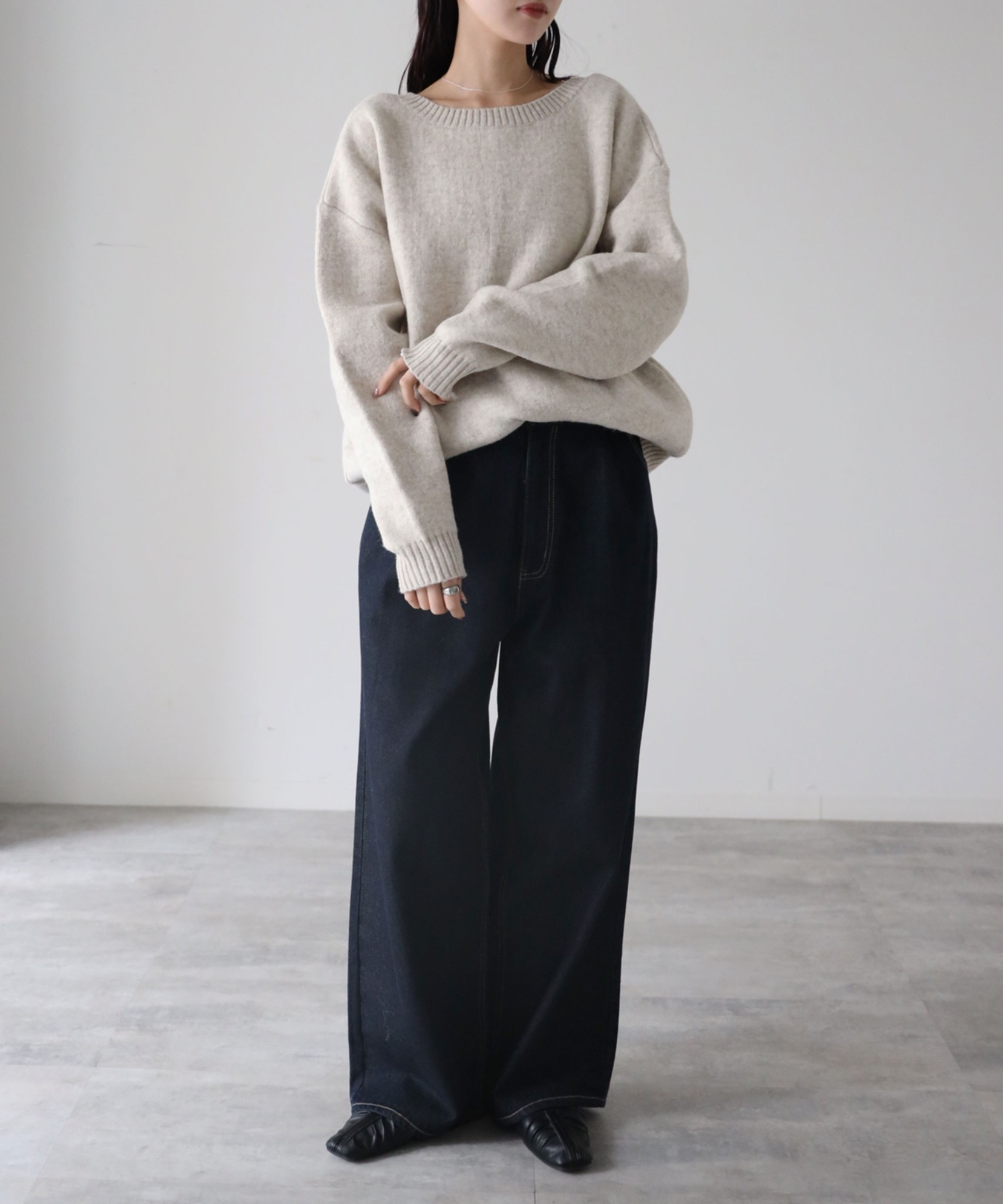 model：164cm. 着用サイズ：FREE
